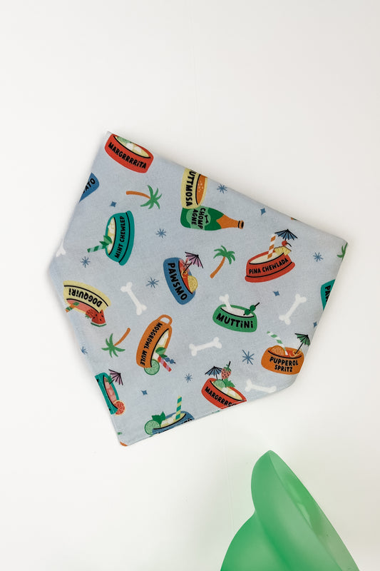 Doggy Summer Drinks Bandana
