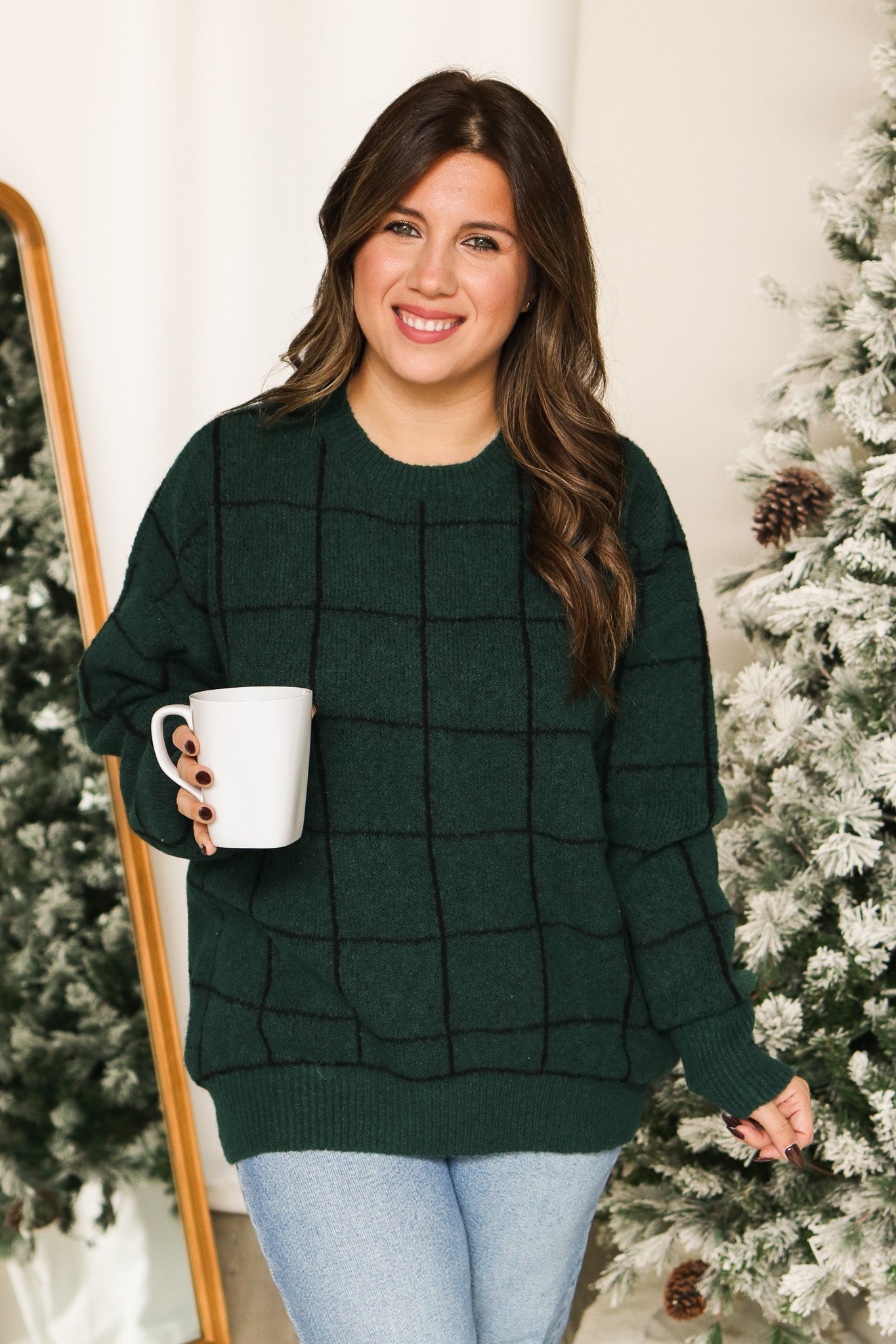 Cabin Fever Green Sweater