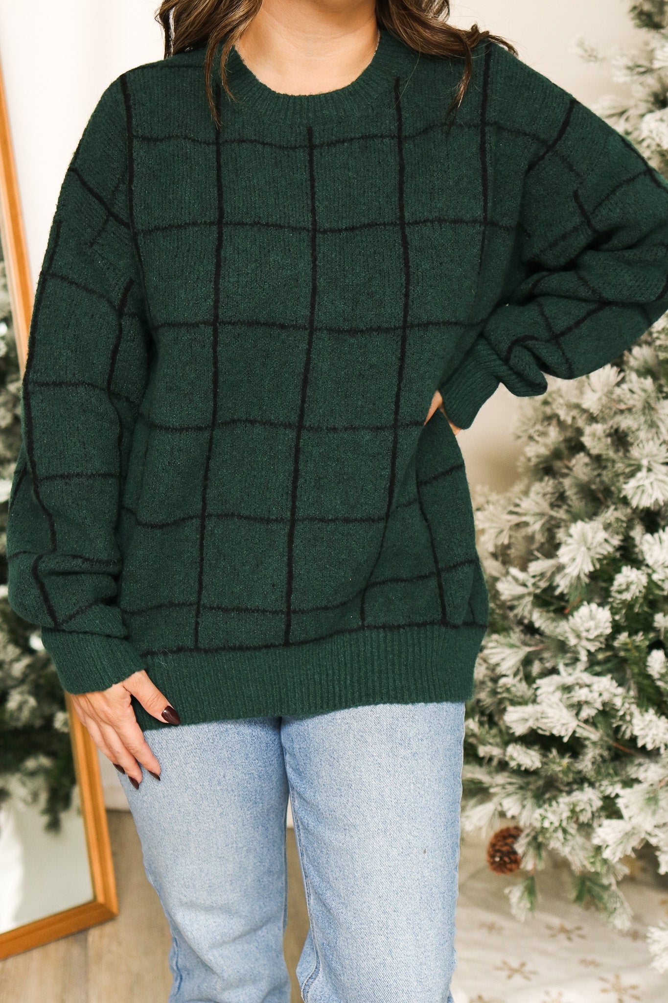 Cabin Fever Green Sweater