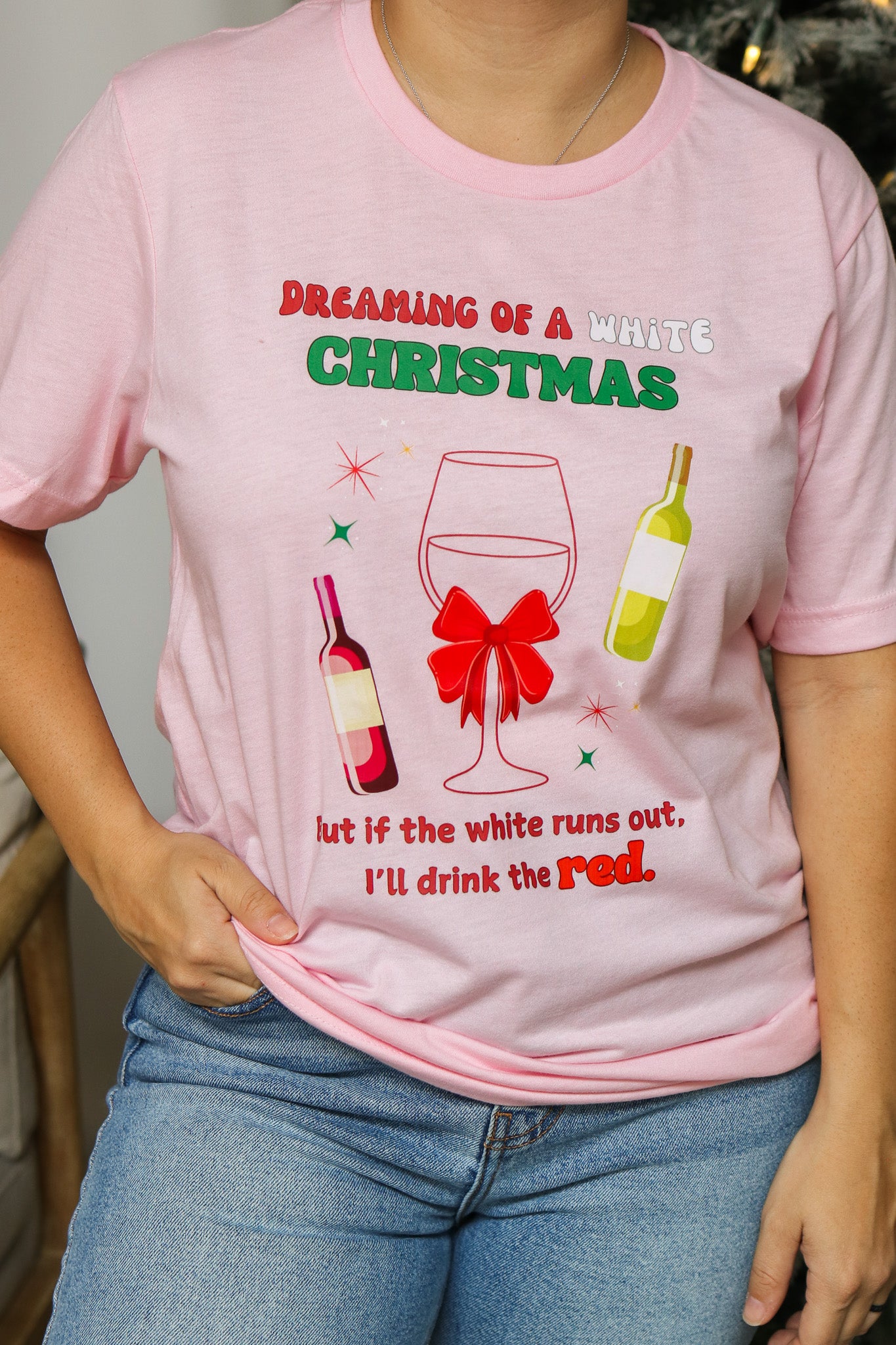 Dreaming Of A White Christmas Graphic Tee