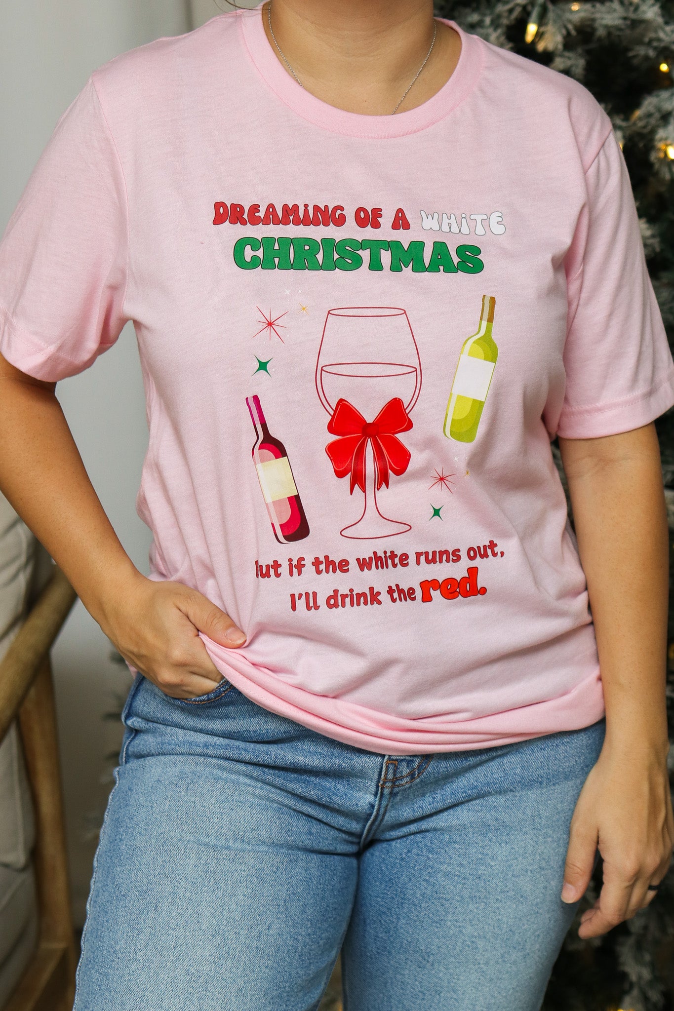 Dreaming Of A White Christmas Graphic Tee