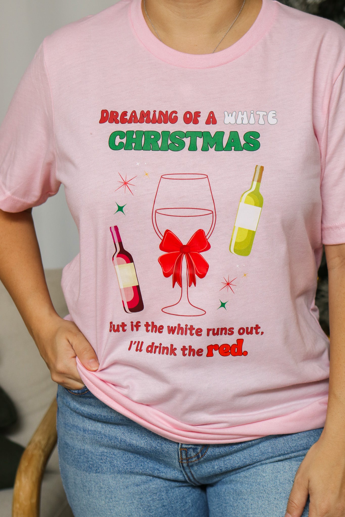 Dreaming Of A White Christmas Graphic Tee