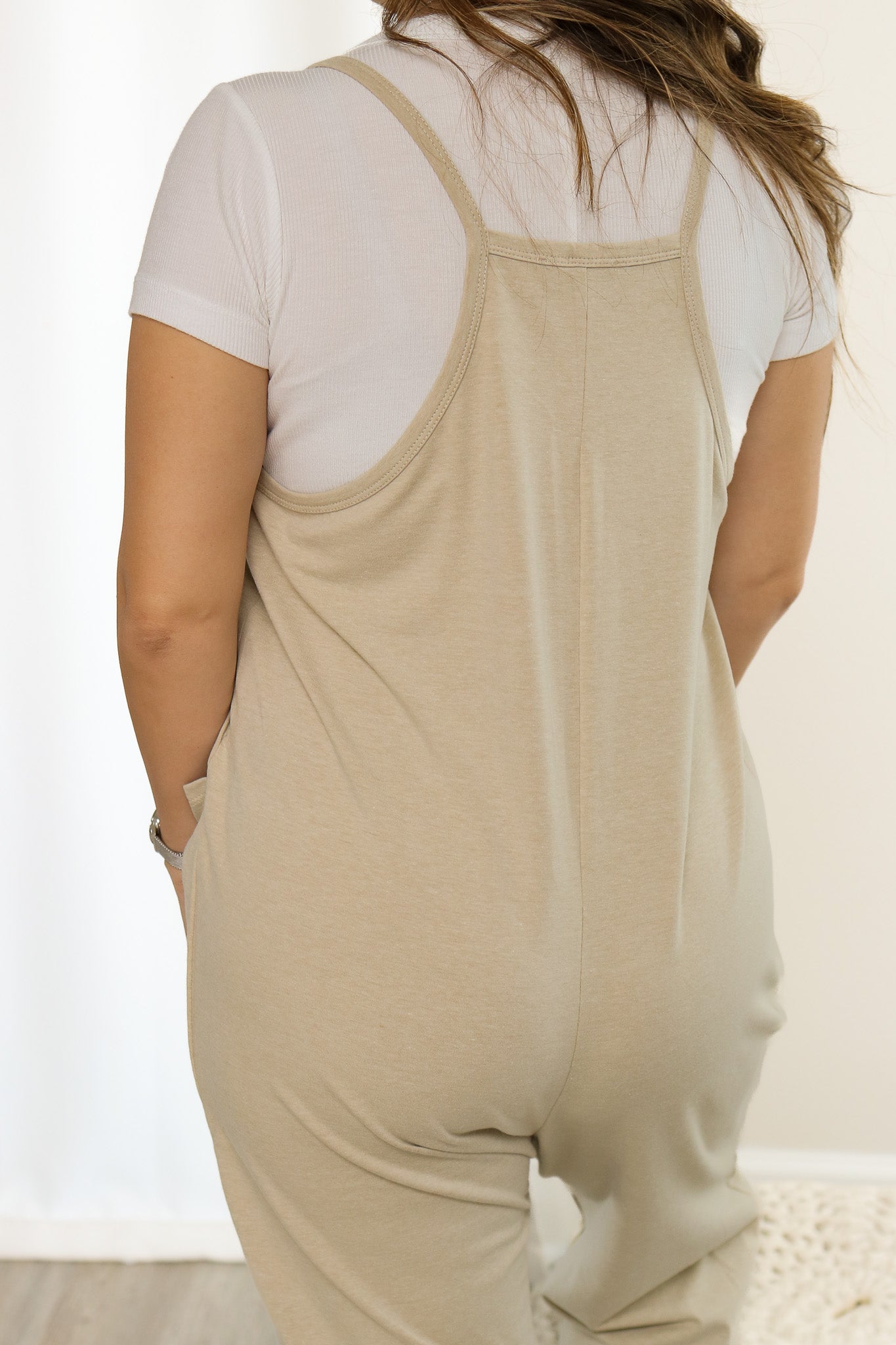 Out And About Jumpsuit (heather beige)