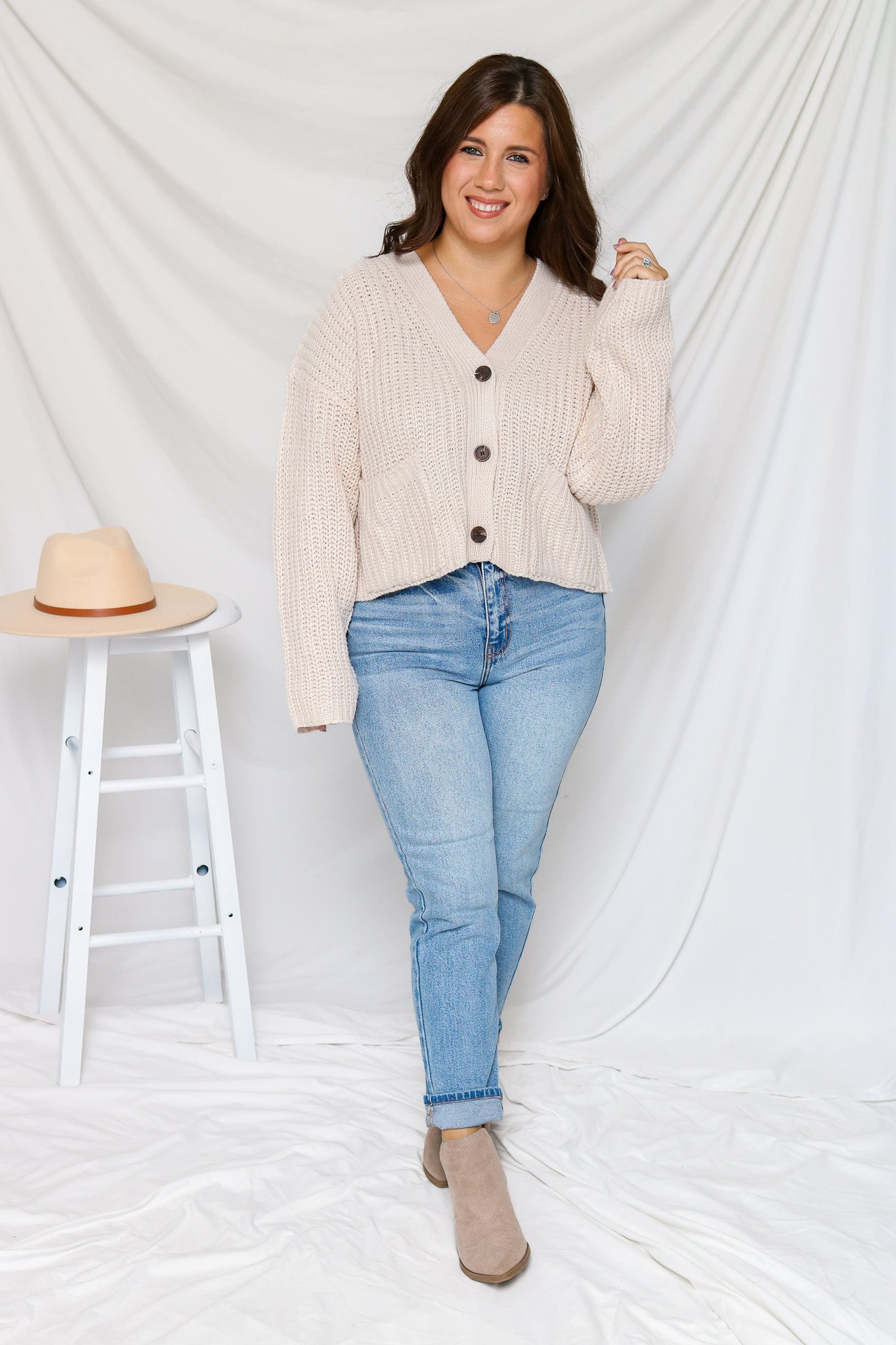 All The Warmth Button Sweater