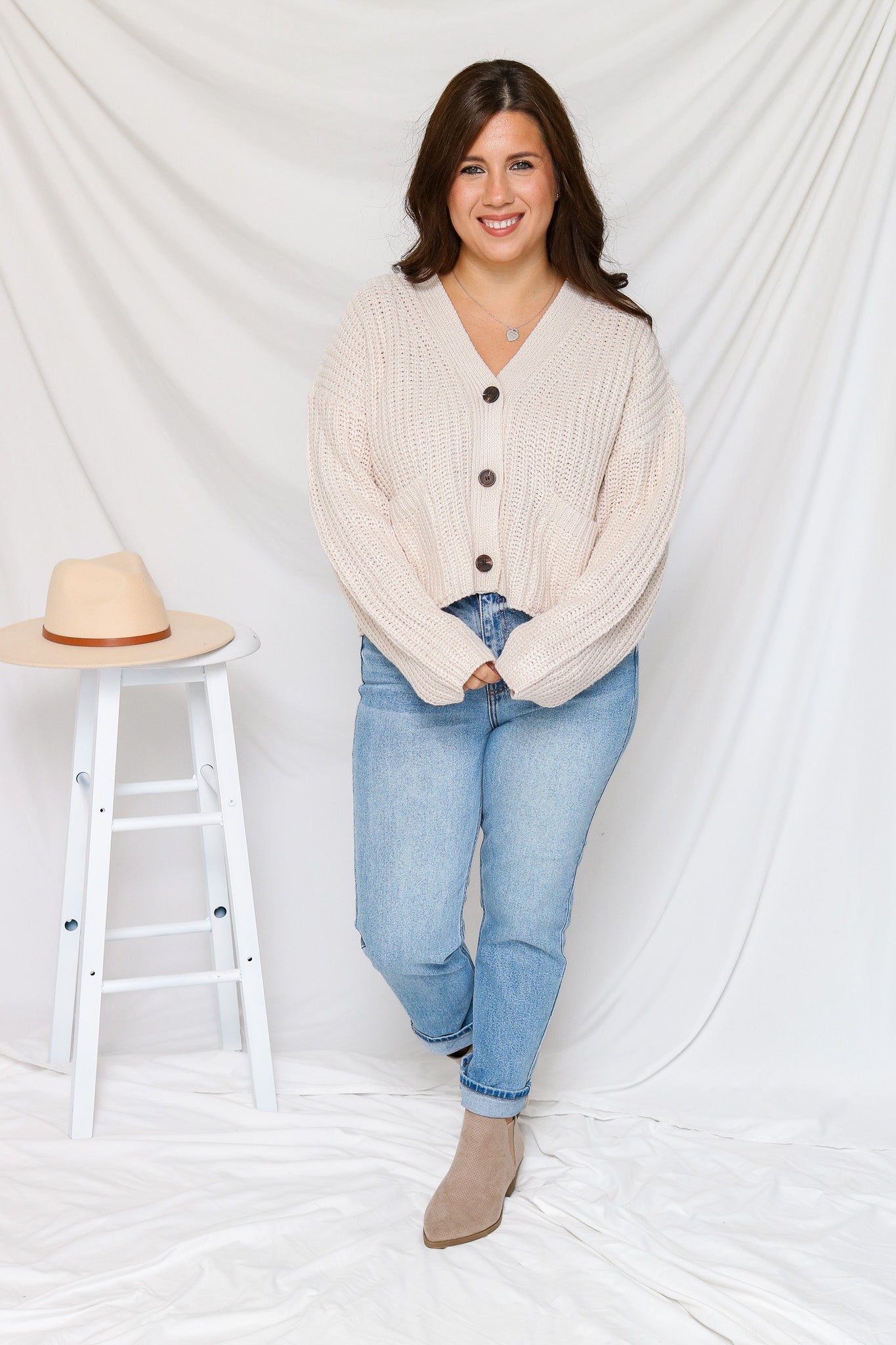 All The Warmth Button Sweater