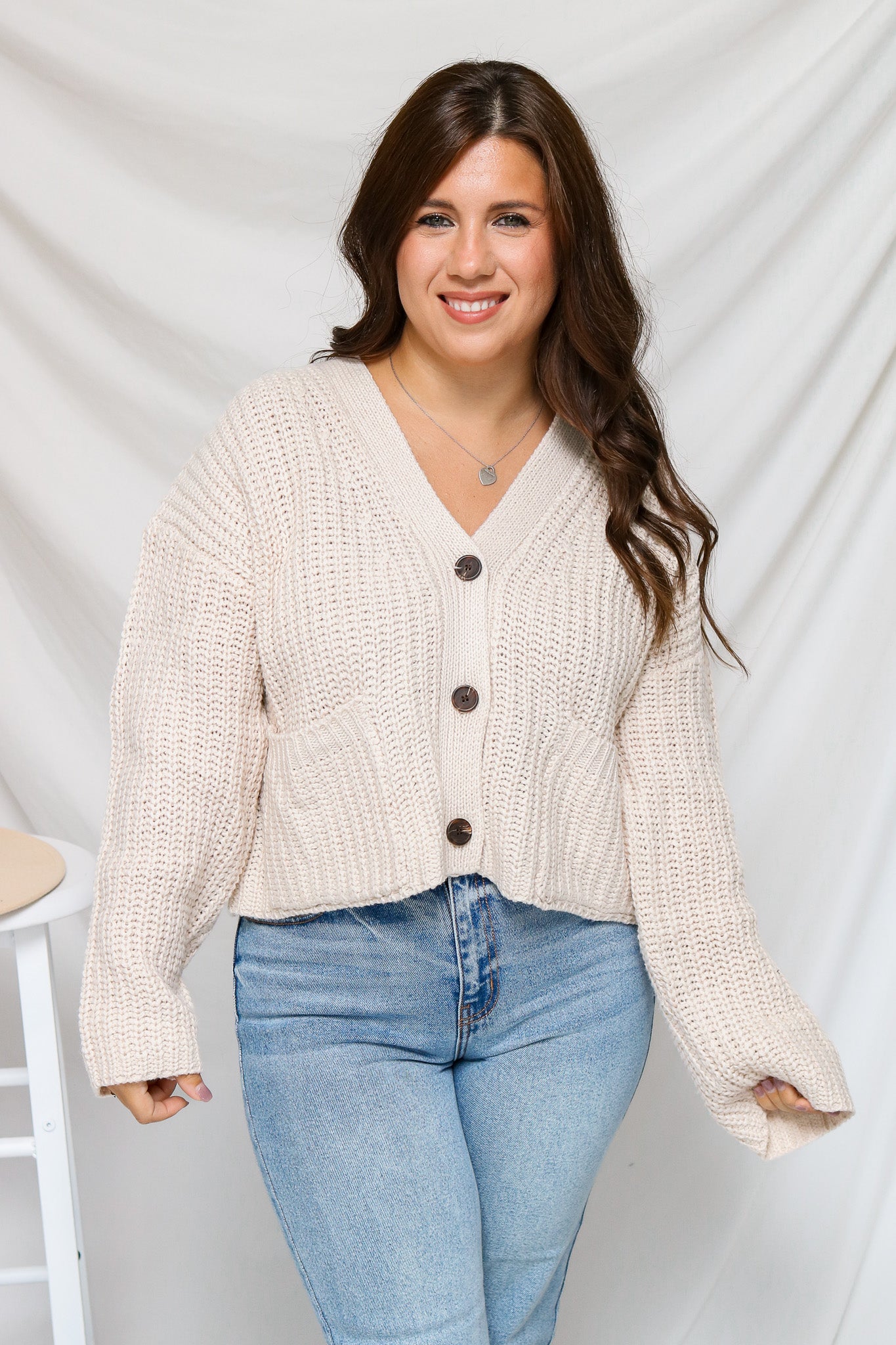 All The Warmth Button Sweater