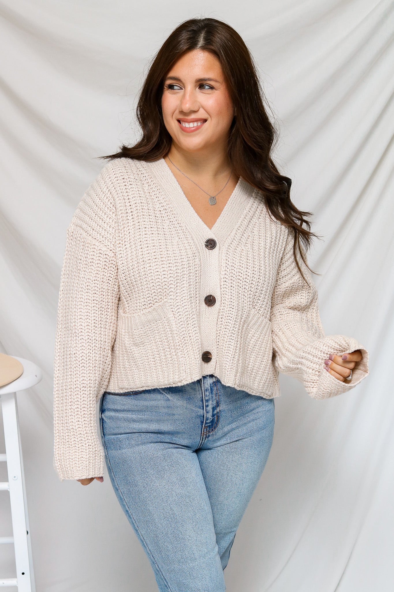All The Warmth Button Sweater