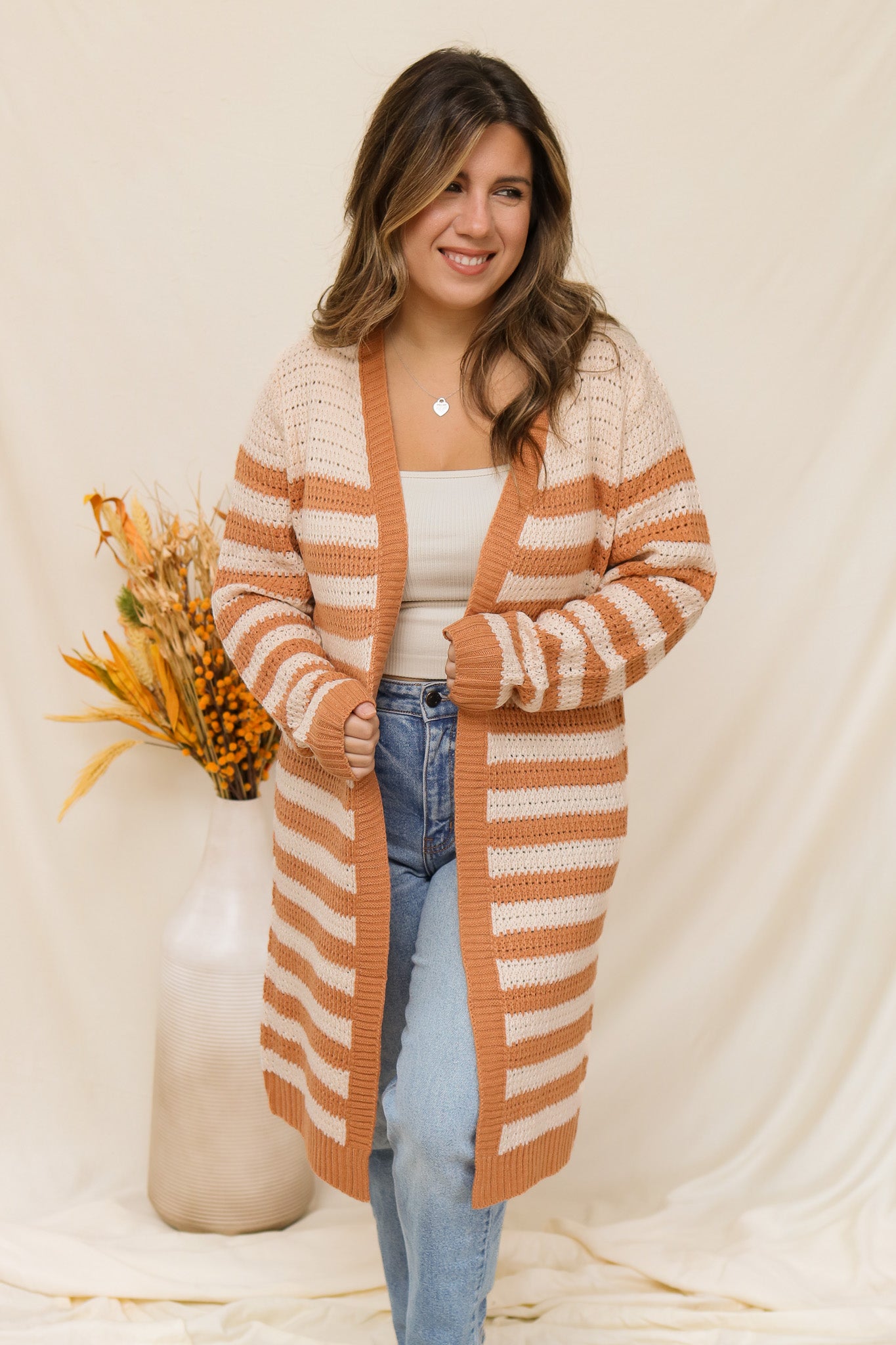 Cozy Up Striped Cardigan