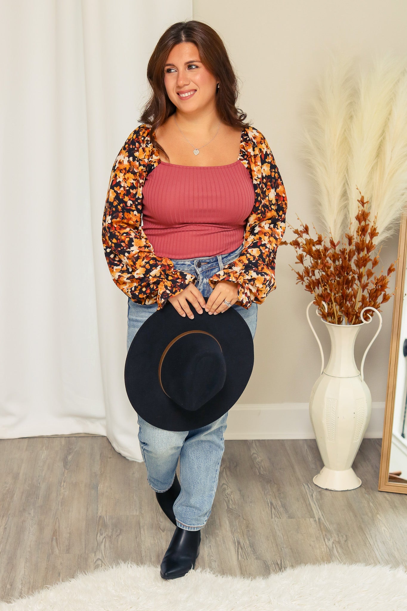 A Floral Autumn Top