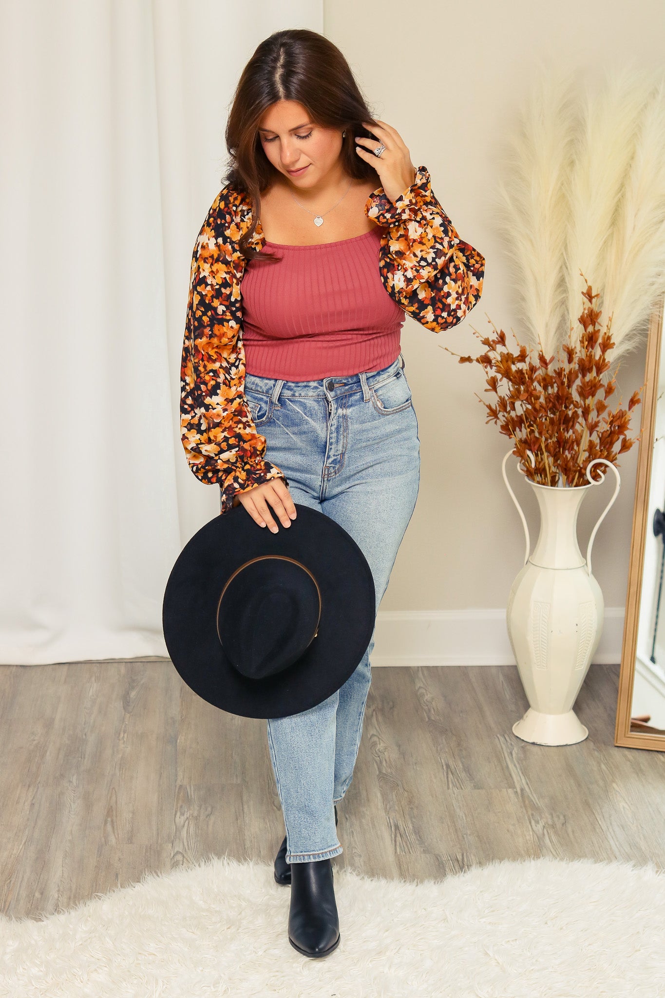 A Floral Autumn Top