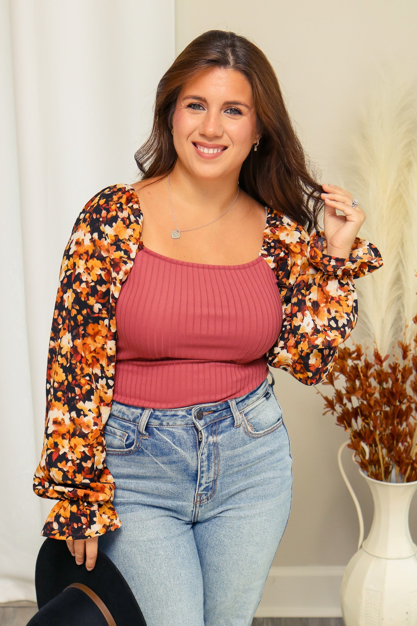 A Floral Autumn Top