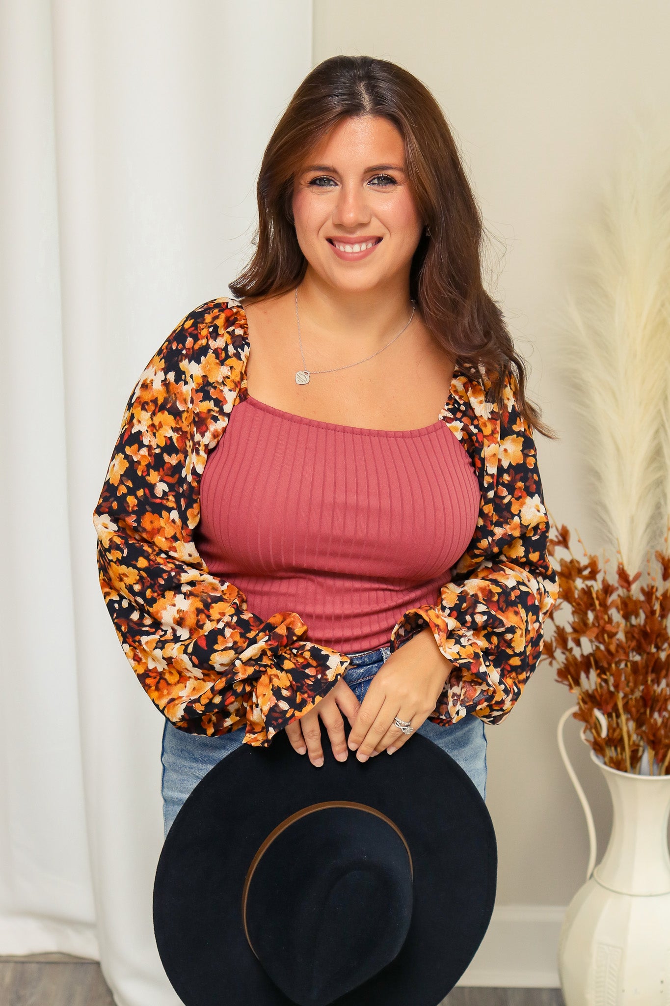 A Floral Autumn Top
