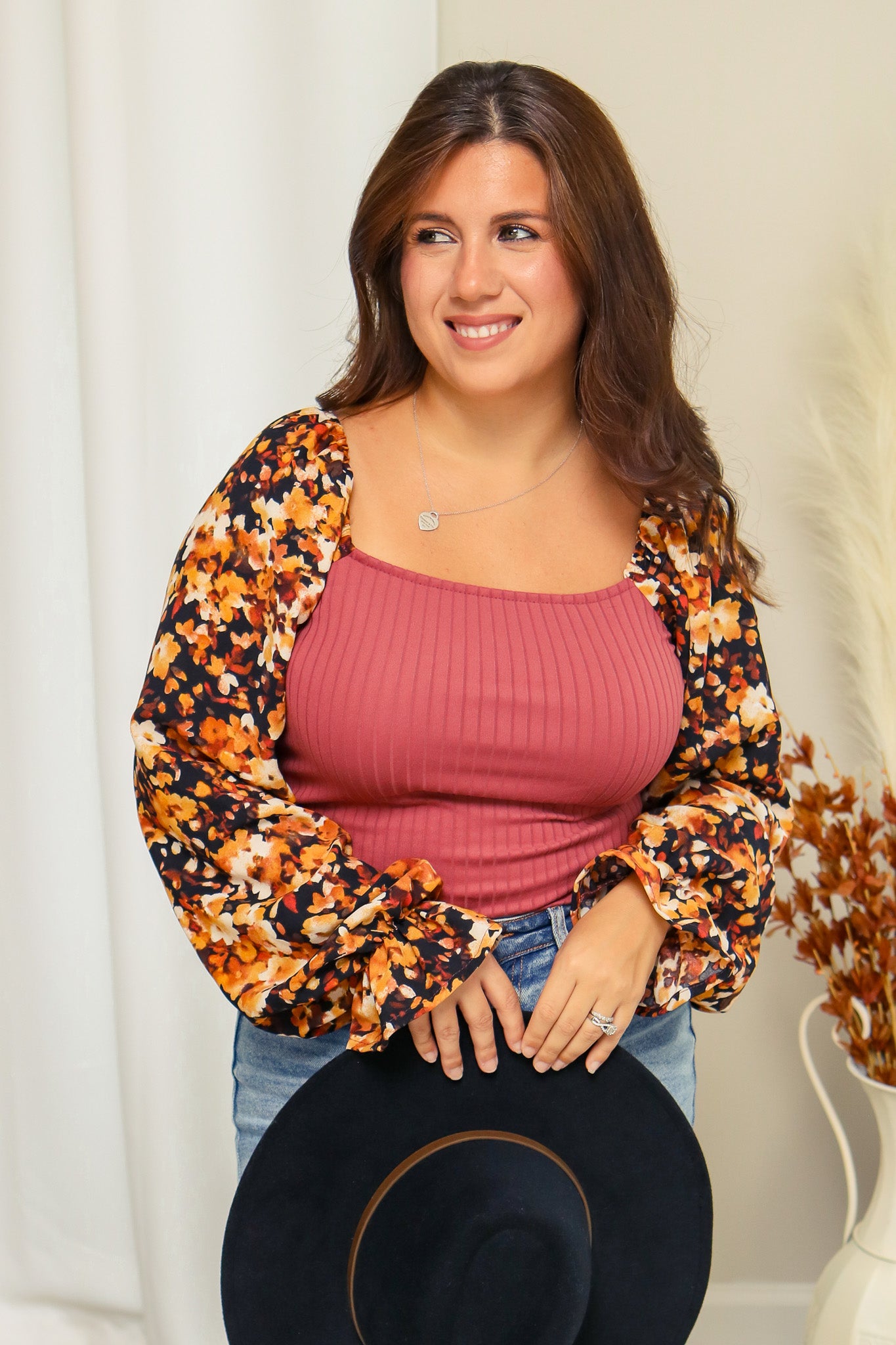 A Floral Autumn Top
