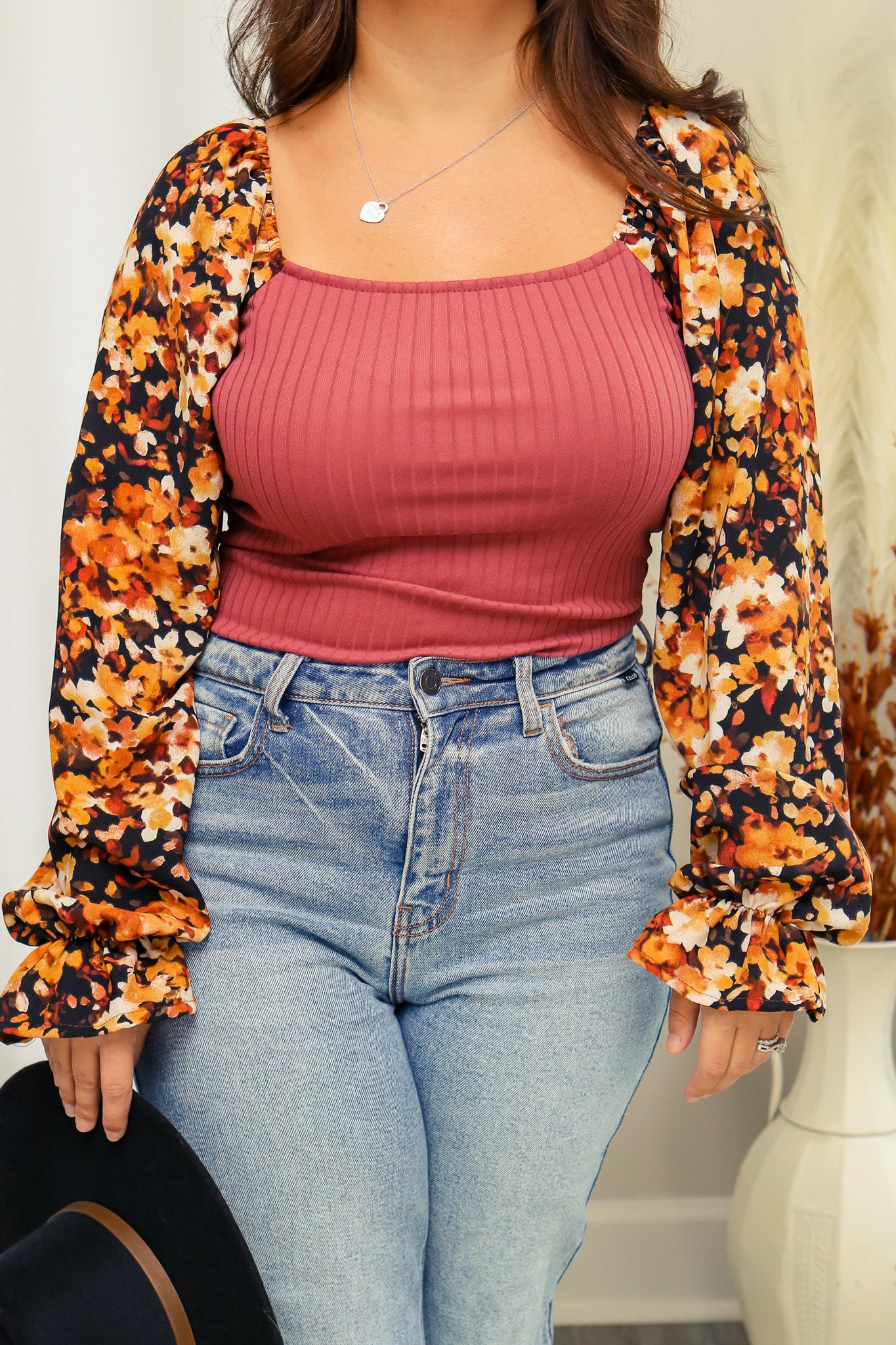 A Floral Autumn Top