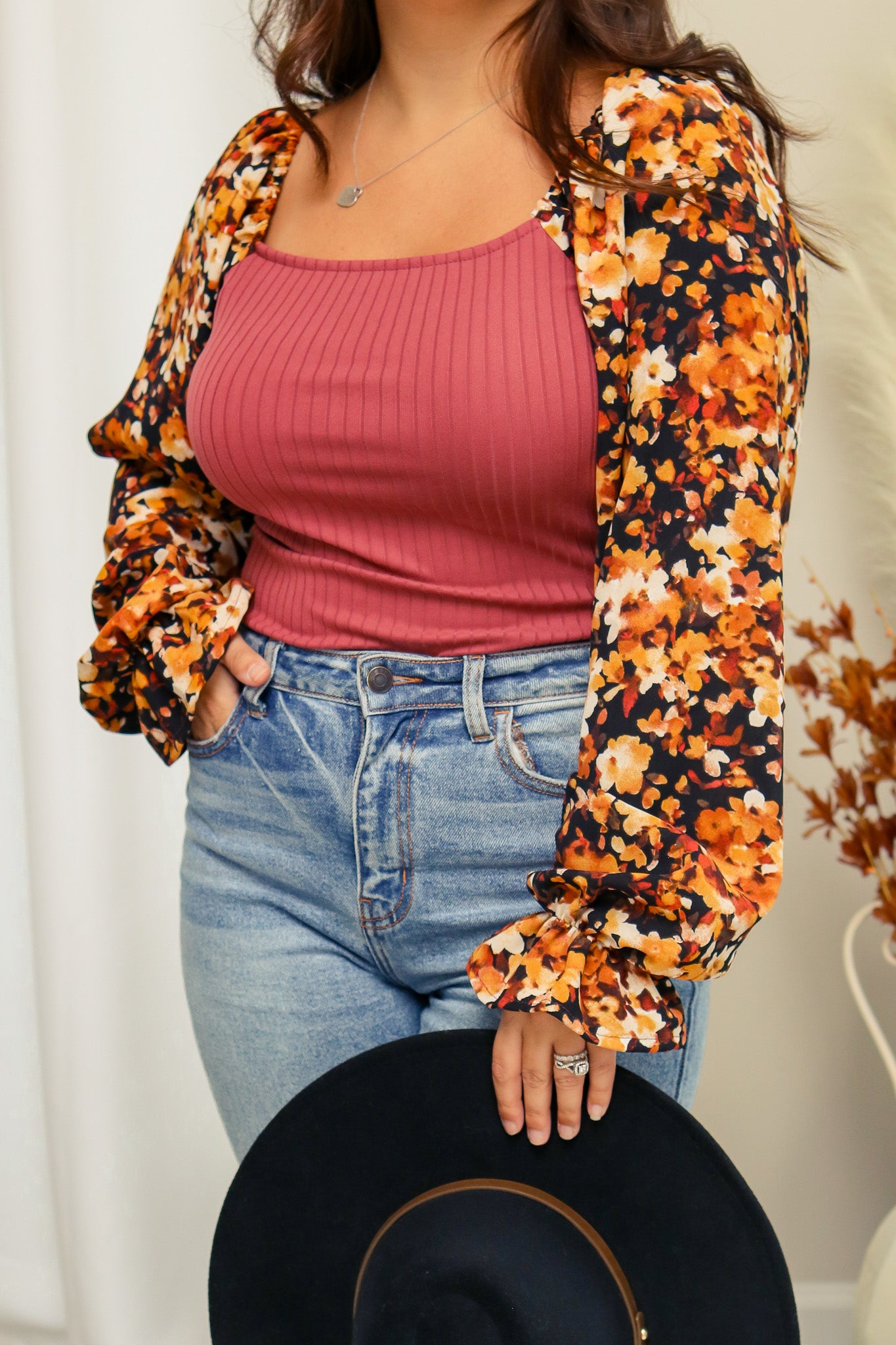 A Floral Autumn Top