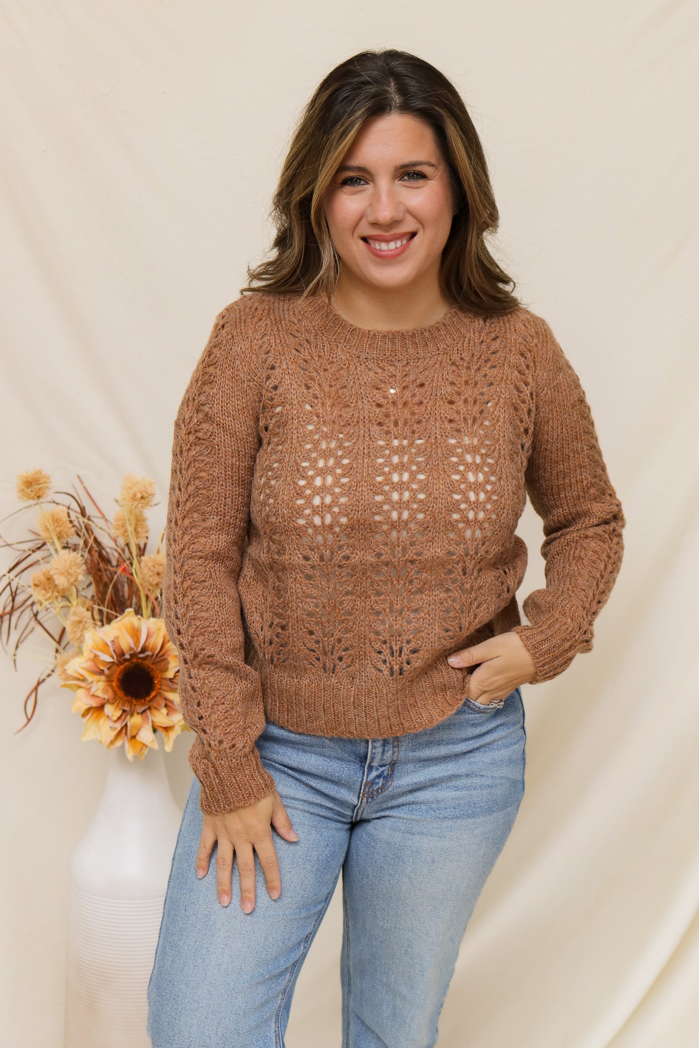Warm Feelings Camel Sweater