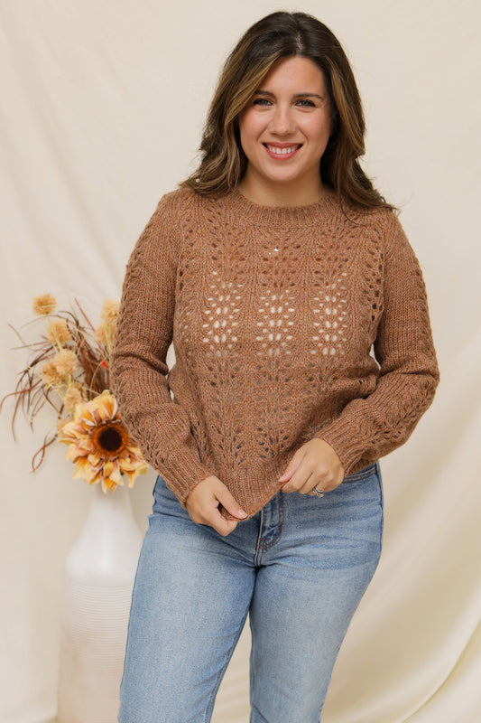 Warm Feelings Camel Sweater