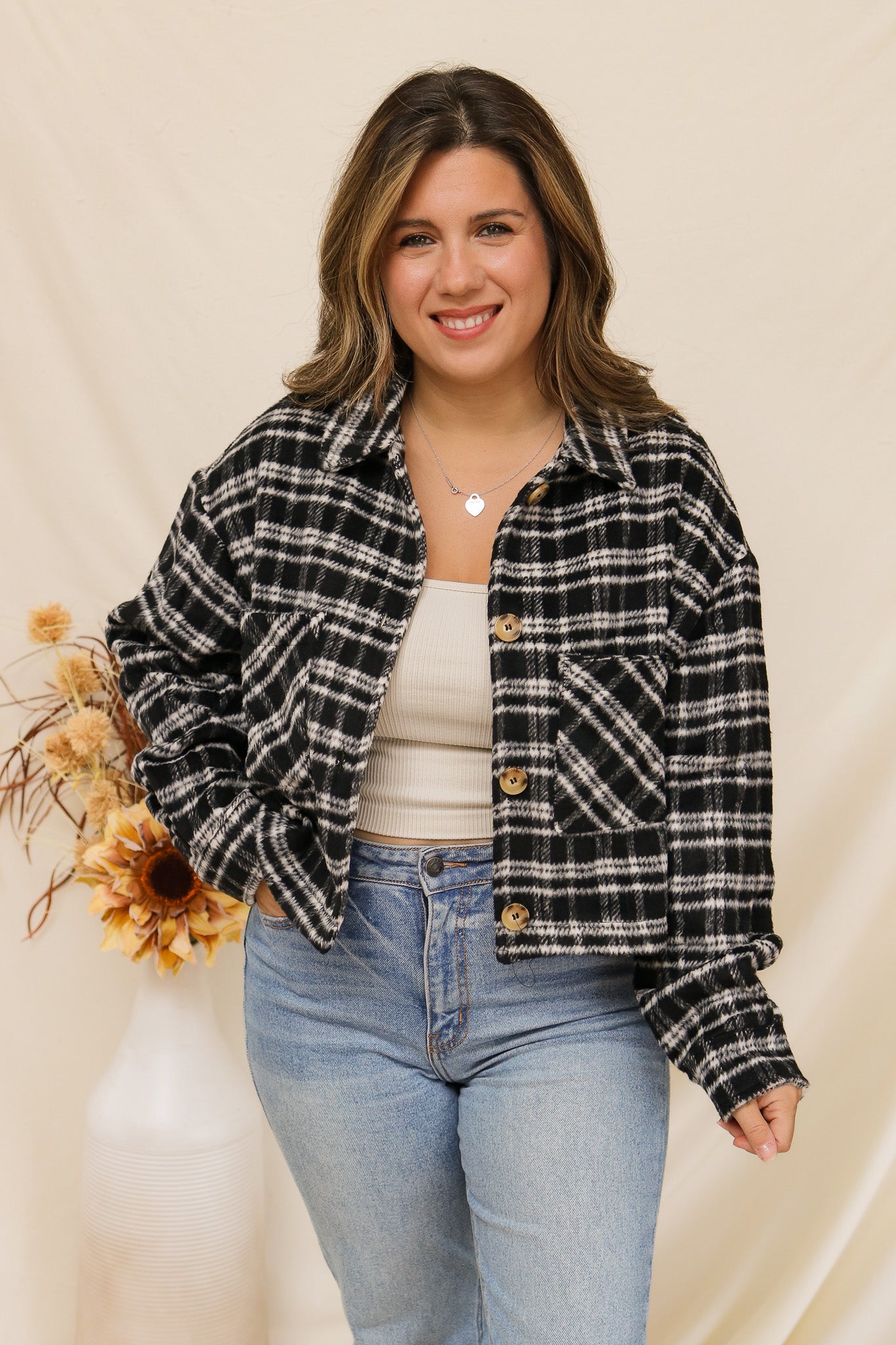 Perfectly Plaid Jacket (black)