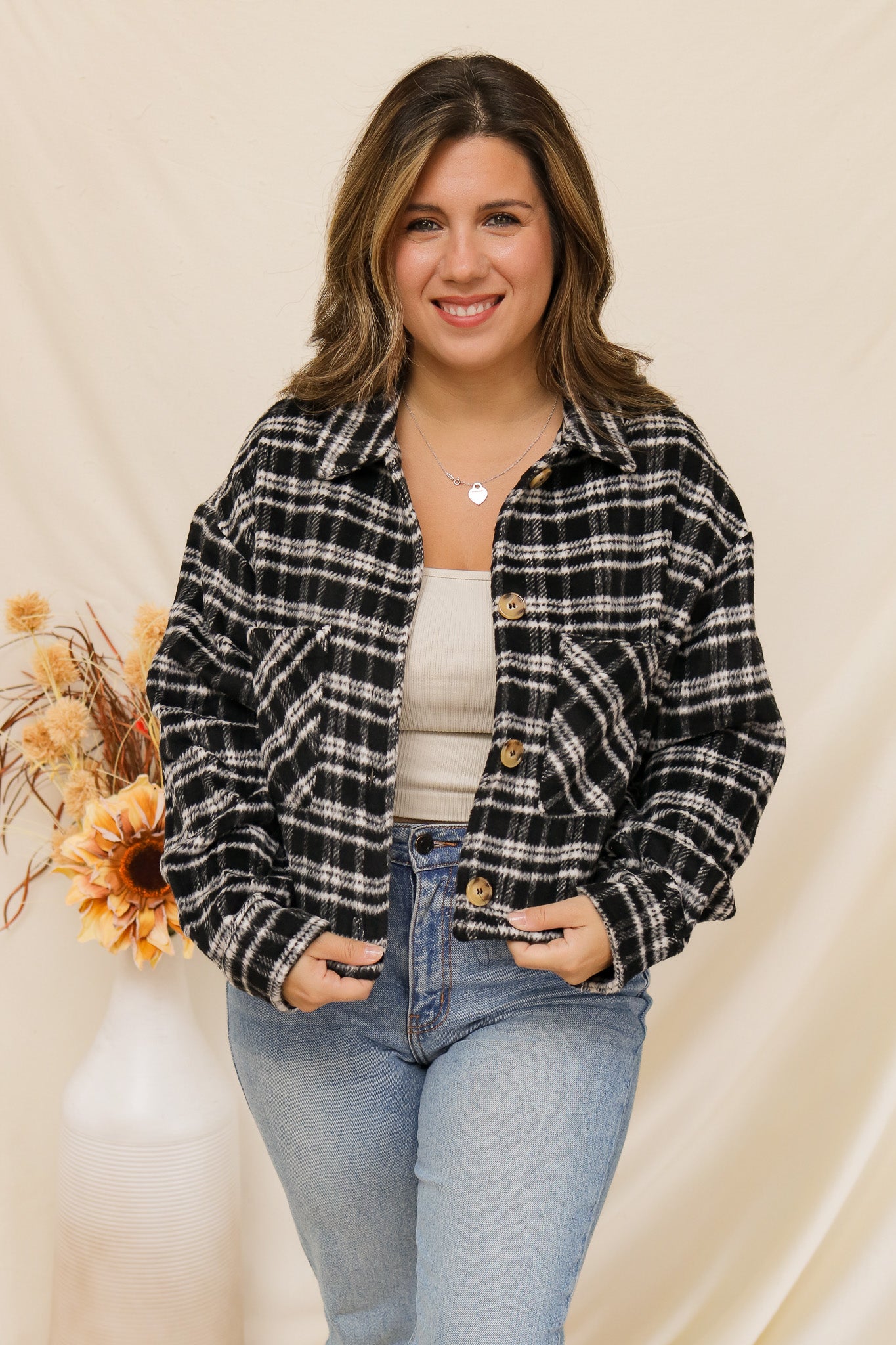 Perfectly Plaid Jacket (black)