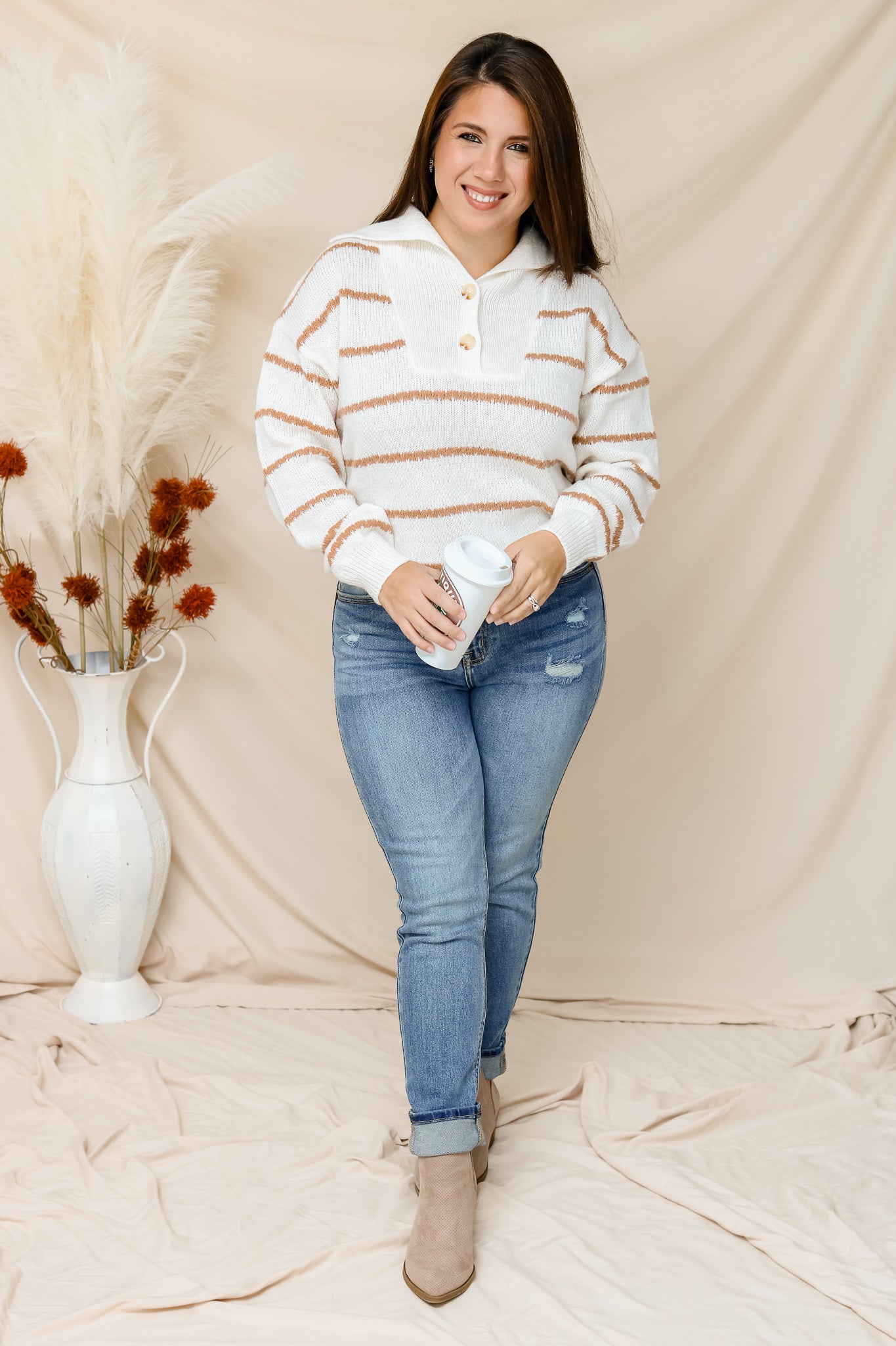 Stay Warm Striped Sweater