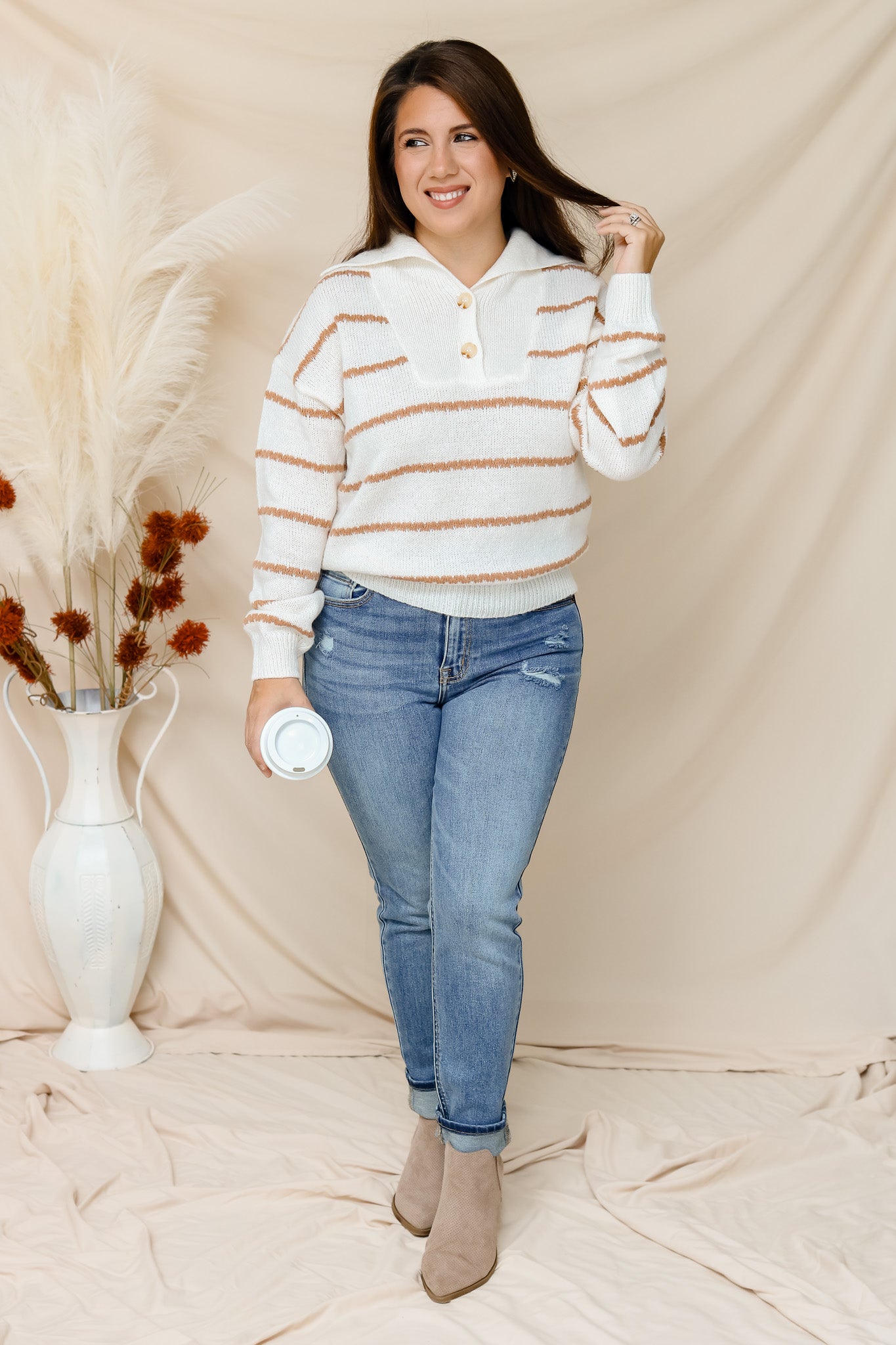 Stay Warm Striped Sweater