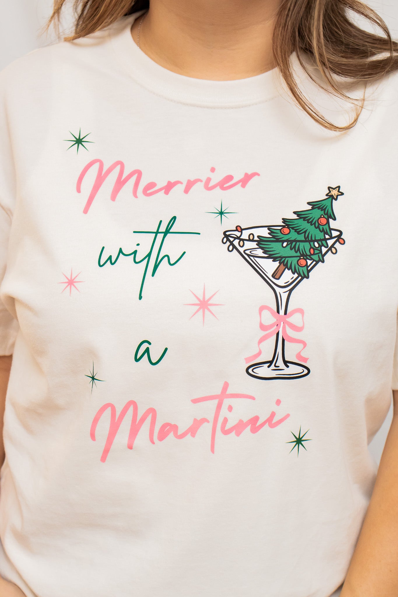 Merrier With A Martini Graphic Tee