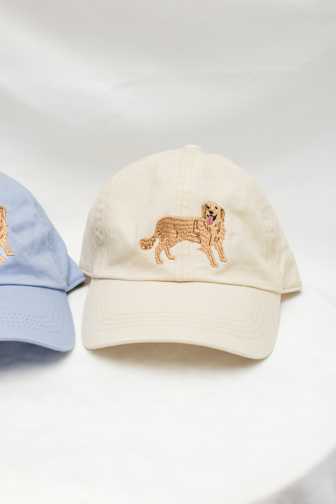 Golden Retriever Embroidered Hat (beige) - Calico's Grove Boutique
