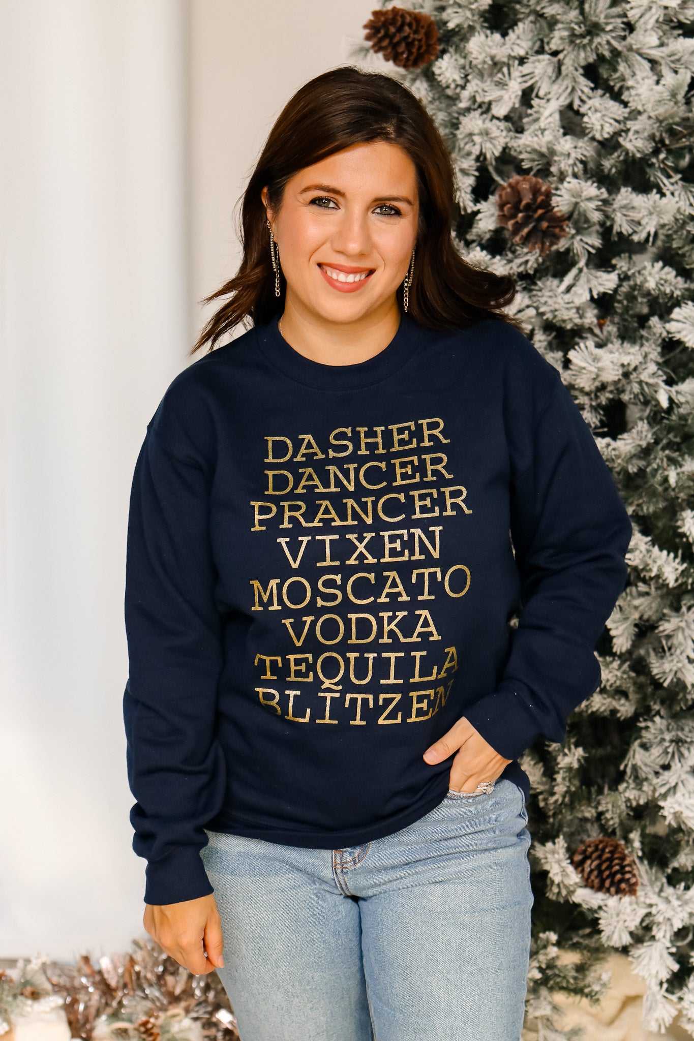 Dasher Dancer Graphic Sweatshirt