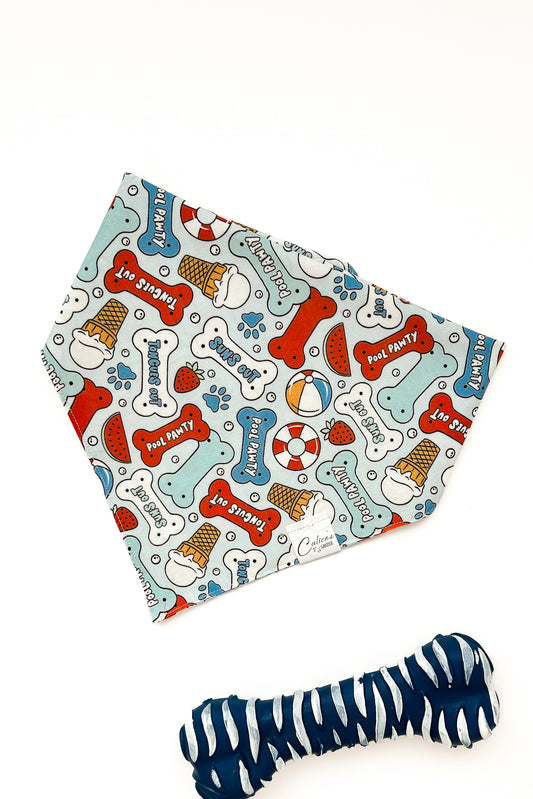 Pawty In The Pool Bandana
