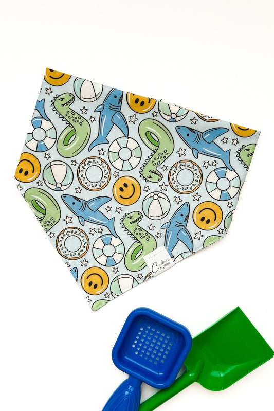 Dinosaurs And Sharks Bandana