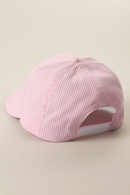 Striped Golden Retriever Hat (pink)