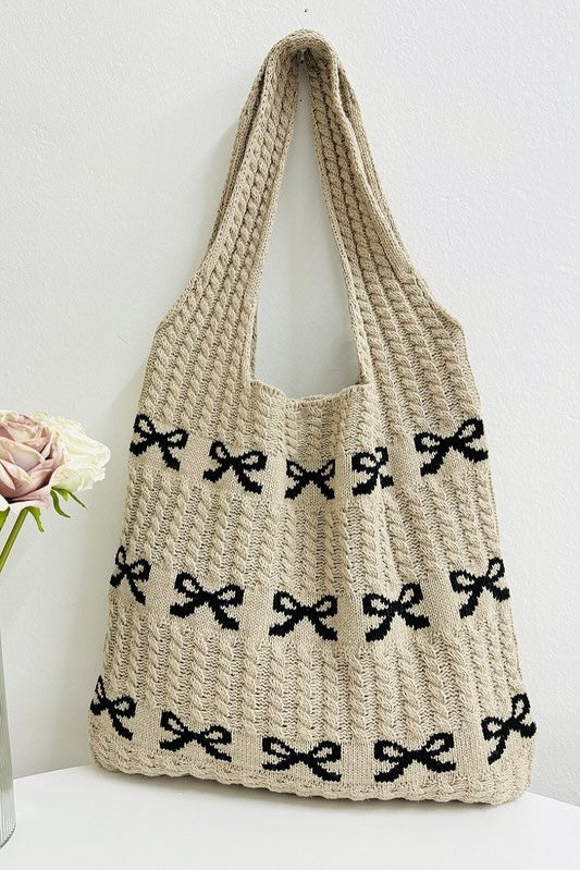 Crochet Bows Tote Bag