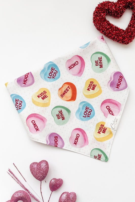 XL Conversation Hearts Bandana