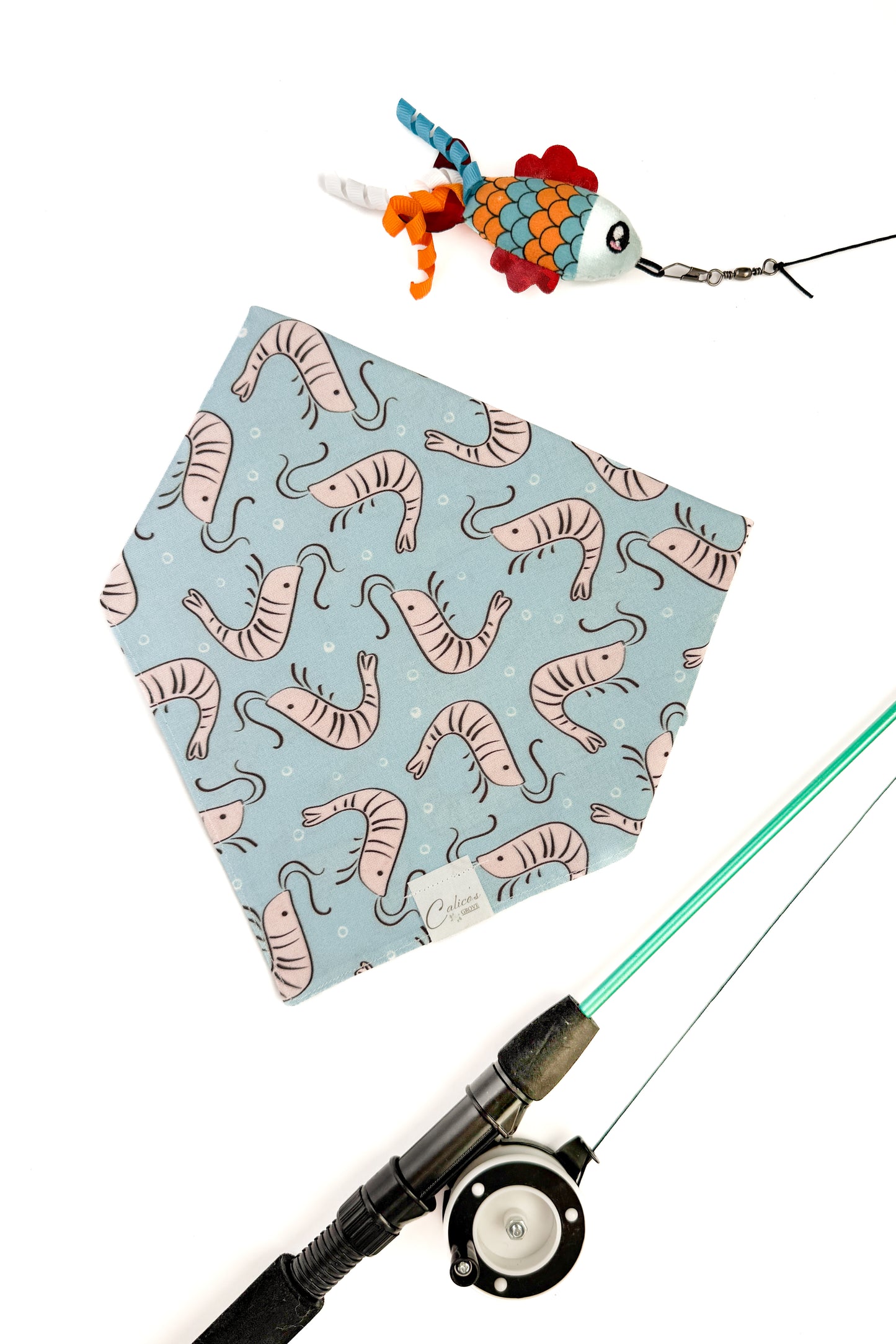 Shrimps In Blue Bandana