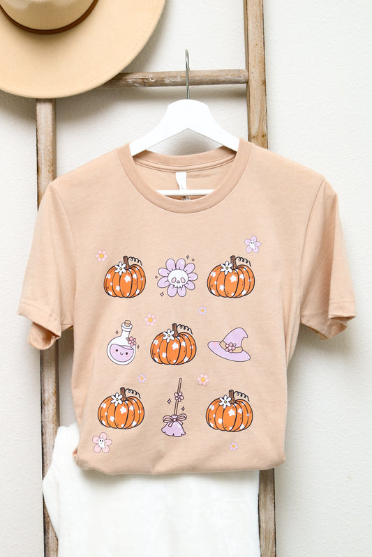 Floral Halloween Graphic Tee