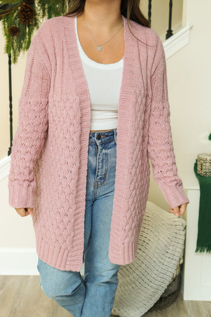 Perfectly Pink Knit Cardigan