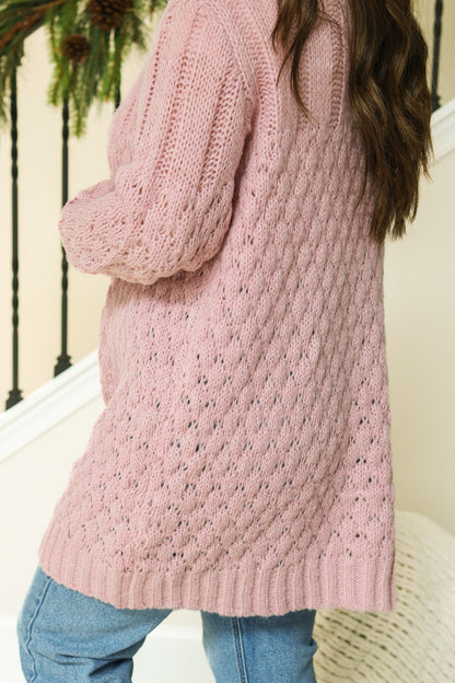 Perfectly Pink Knit Cardigan