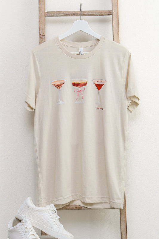 Espresso Martini Short Sleeve Graphic Tee (oatmeal)