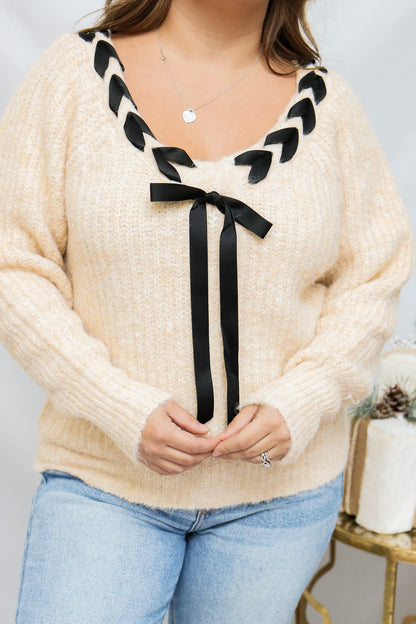 Wrapped In Ribbon Sweater