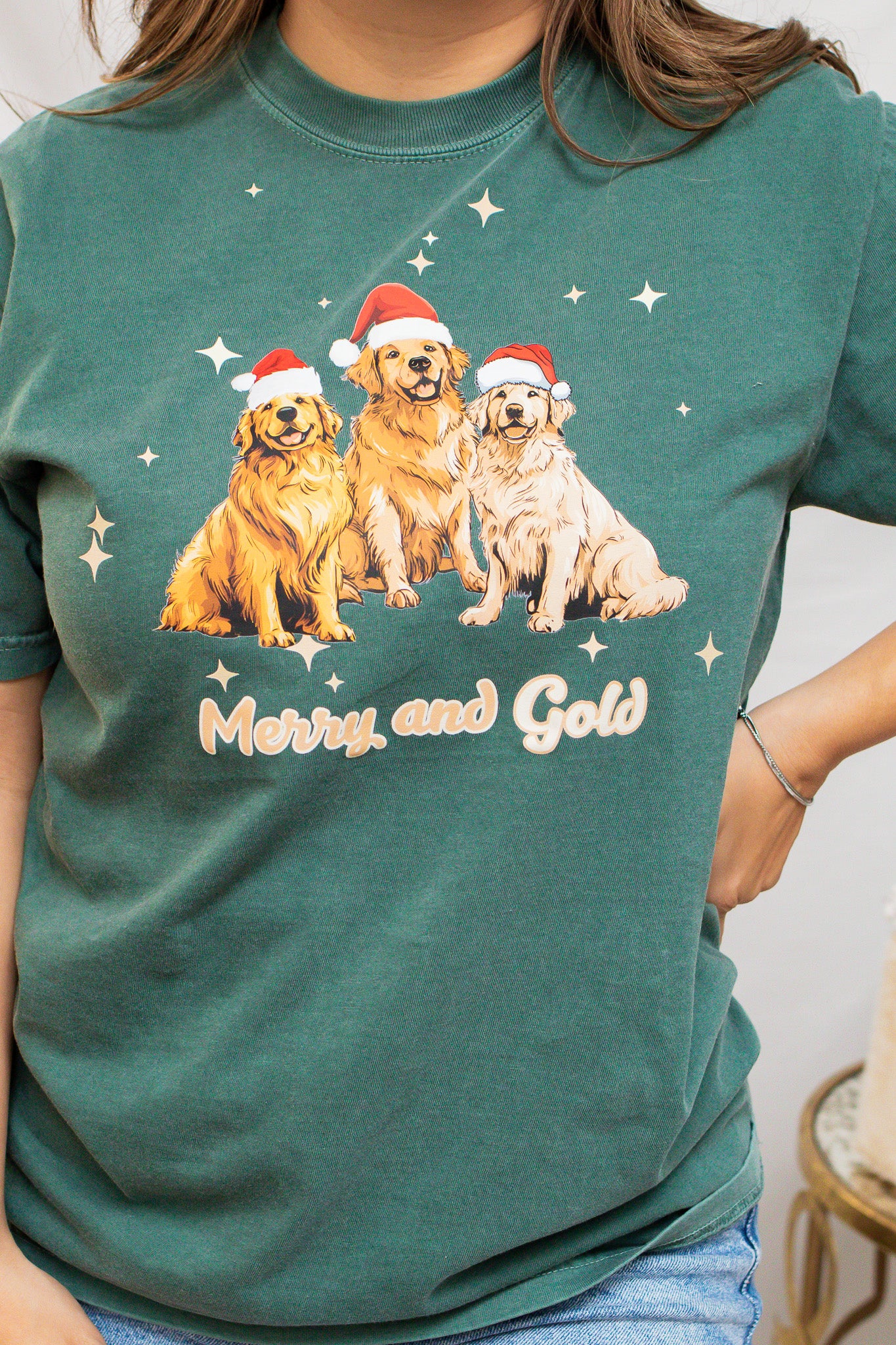 Merry And Gold Graphic Tee