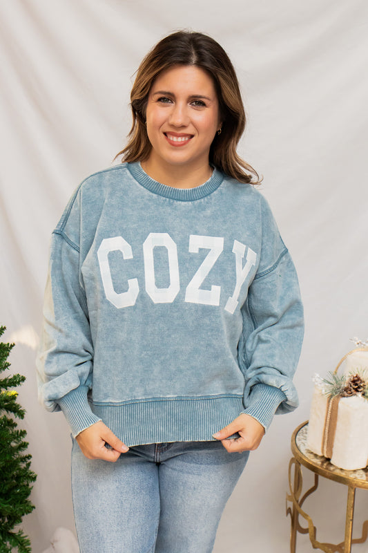 Cozy Embroidered Pullover