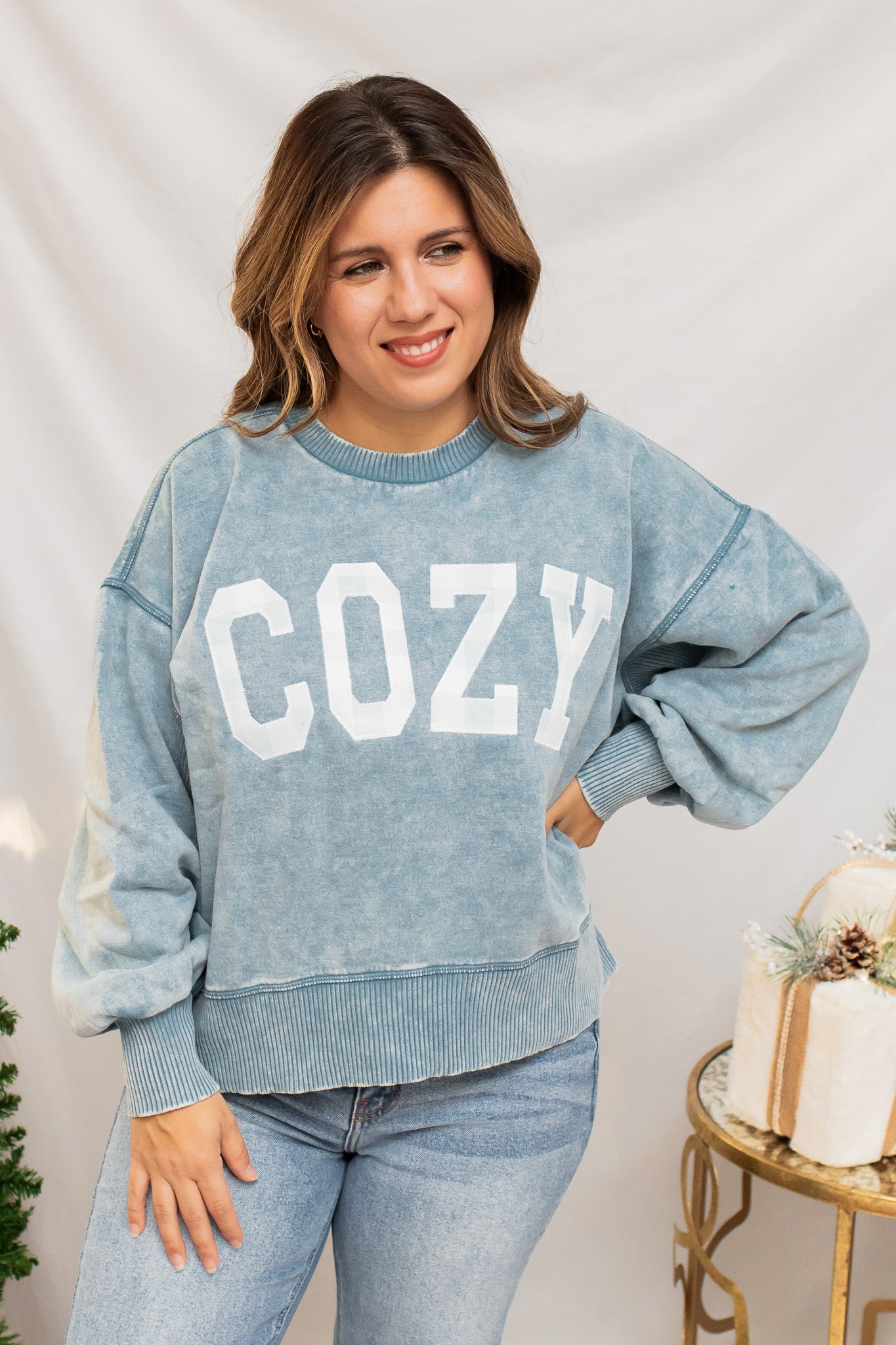 Cozy Embroidered Pullover