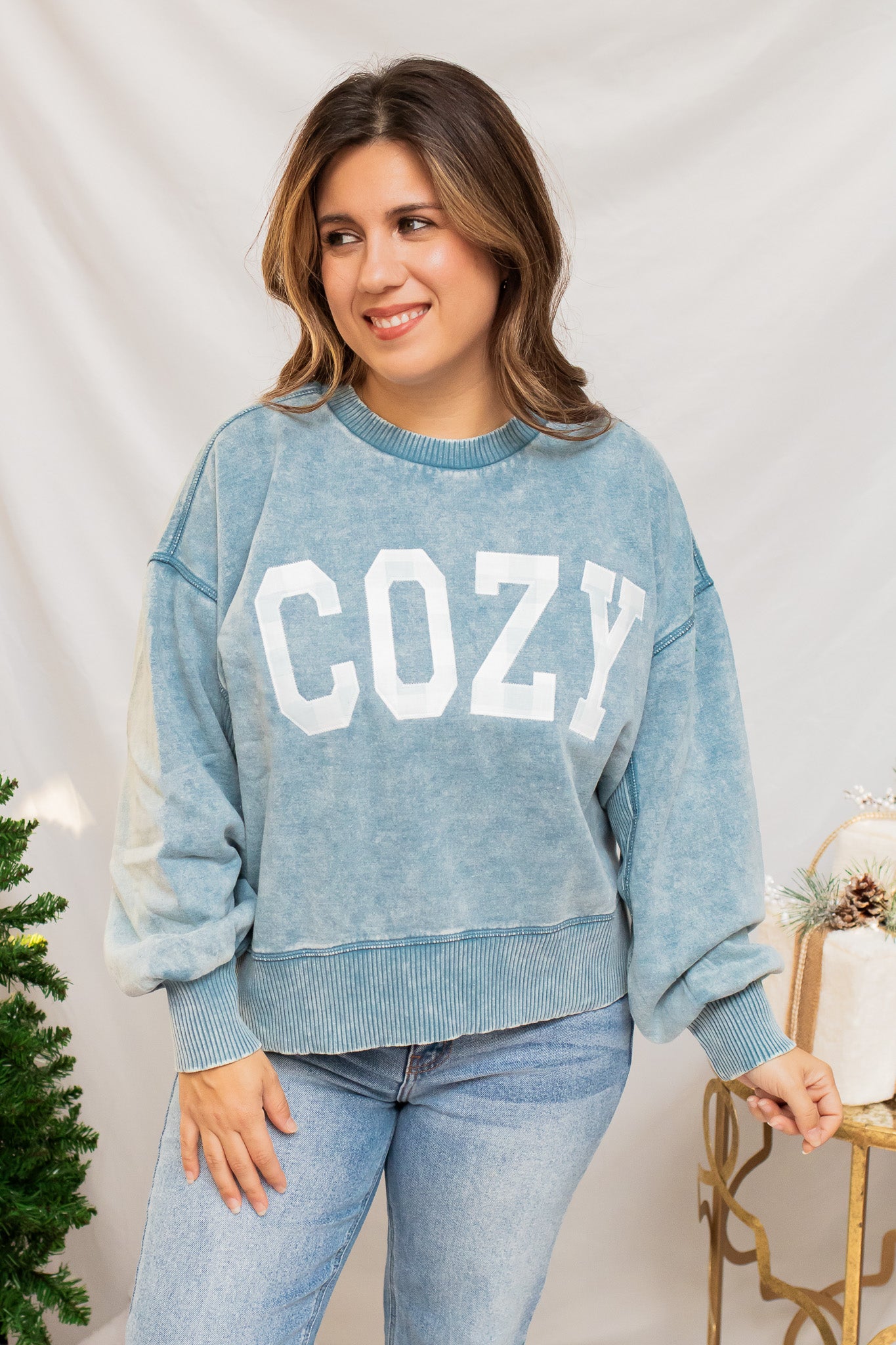Cozy Embroidered Pullover