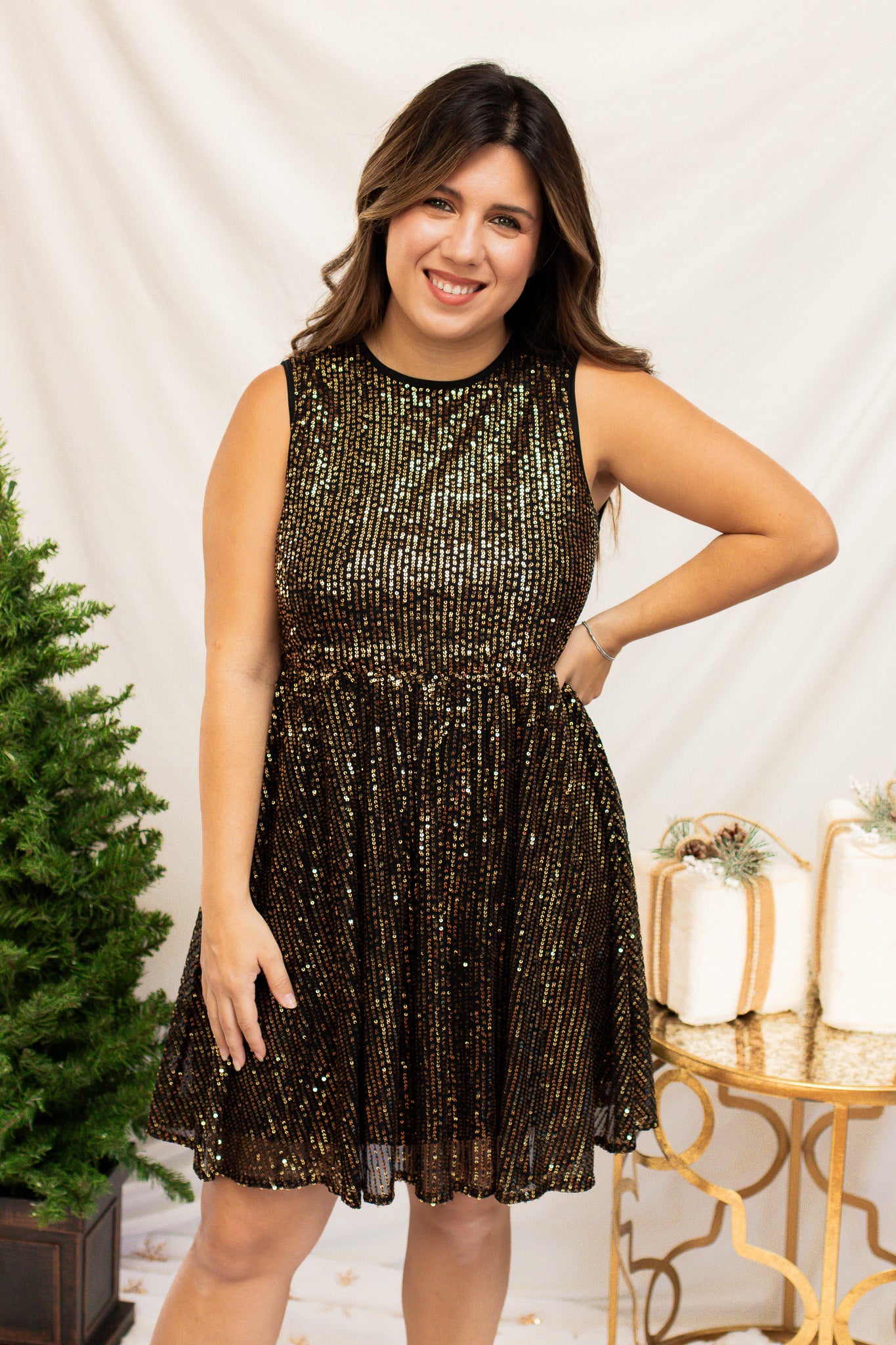 Magical Moments Sequin Bow Dress