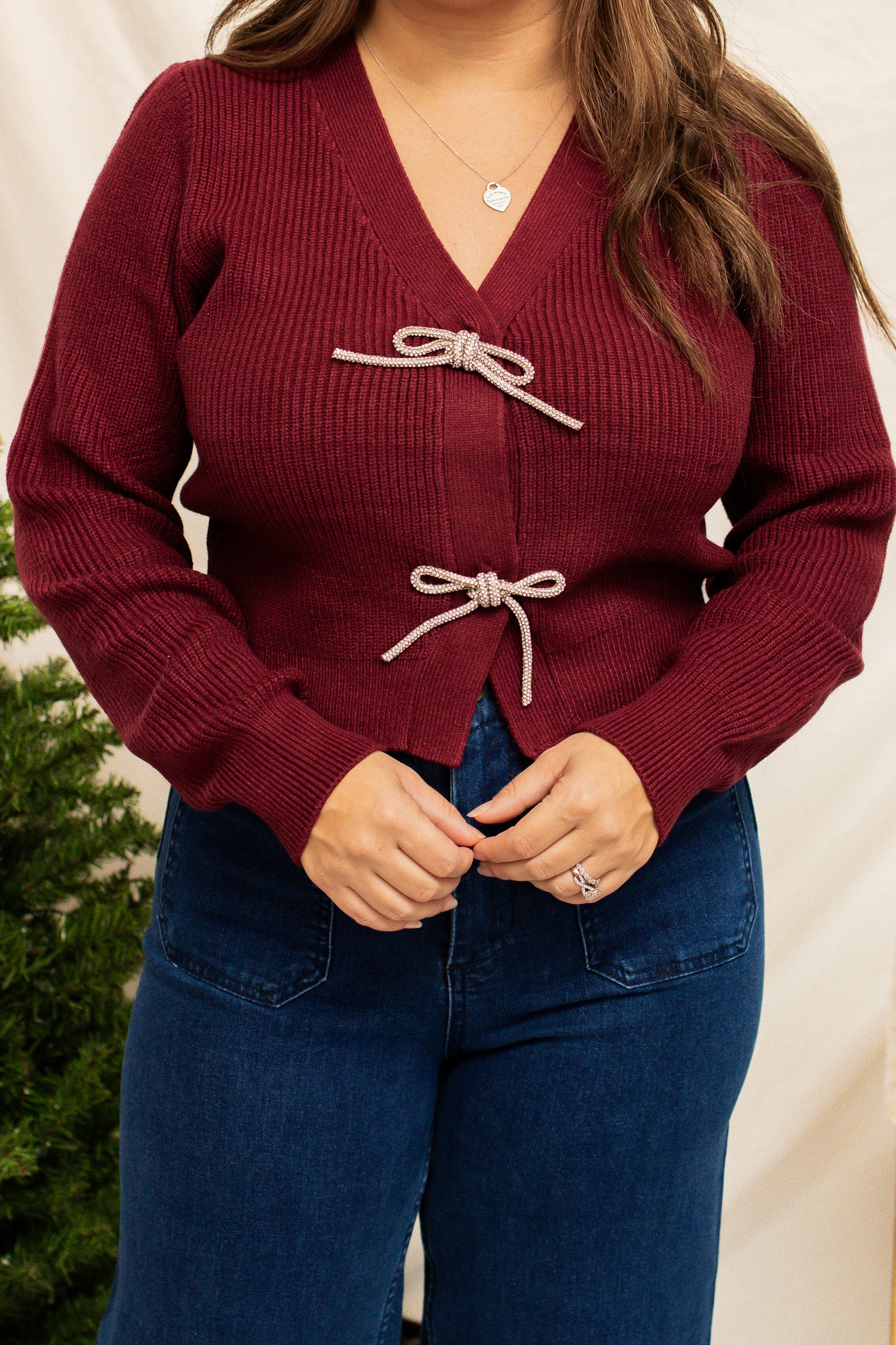 Let's Cheers Jeweled Cardigan