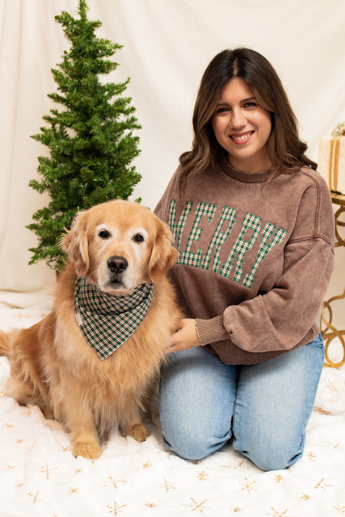 Merry Embroidered Pullover (brown)