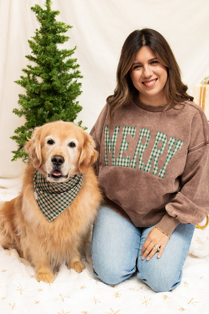 Merry Embroidered Pullover (brown)