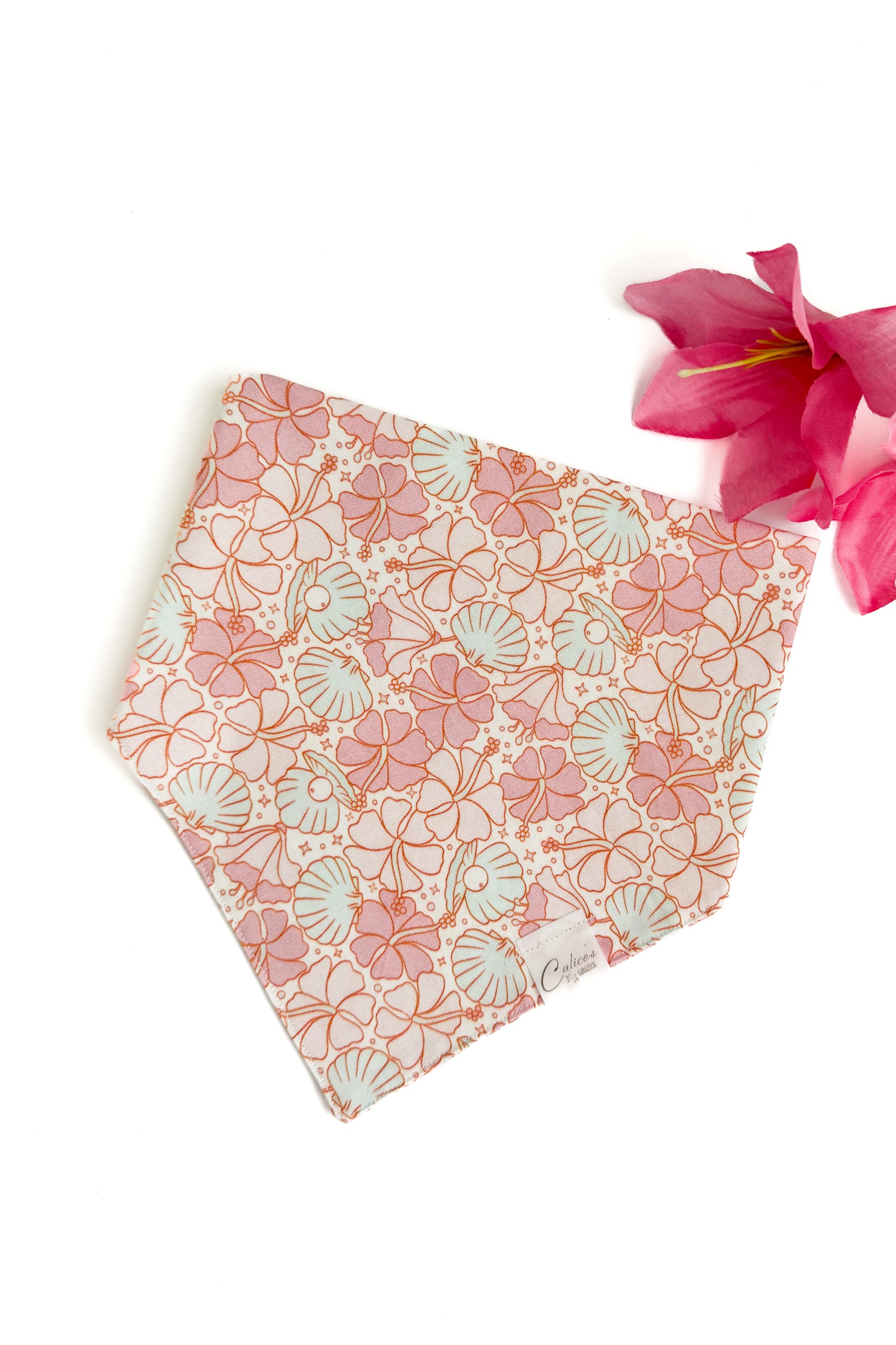 Oysters And Flowers Bandana