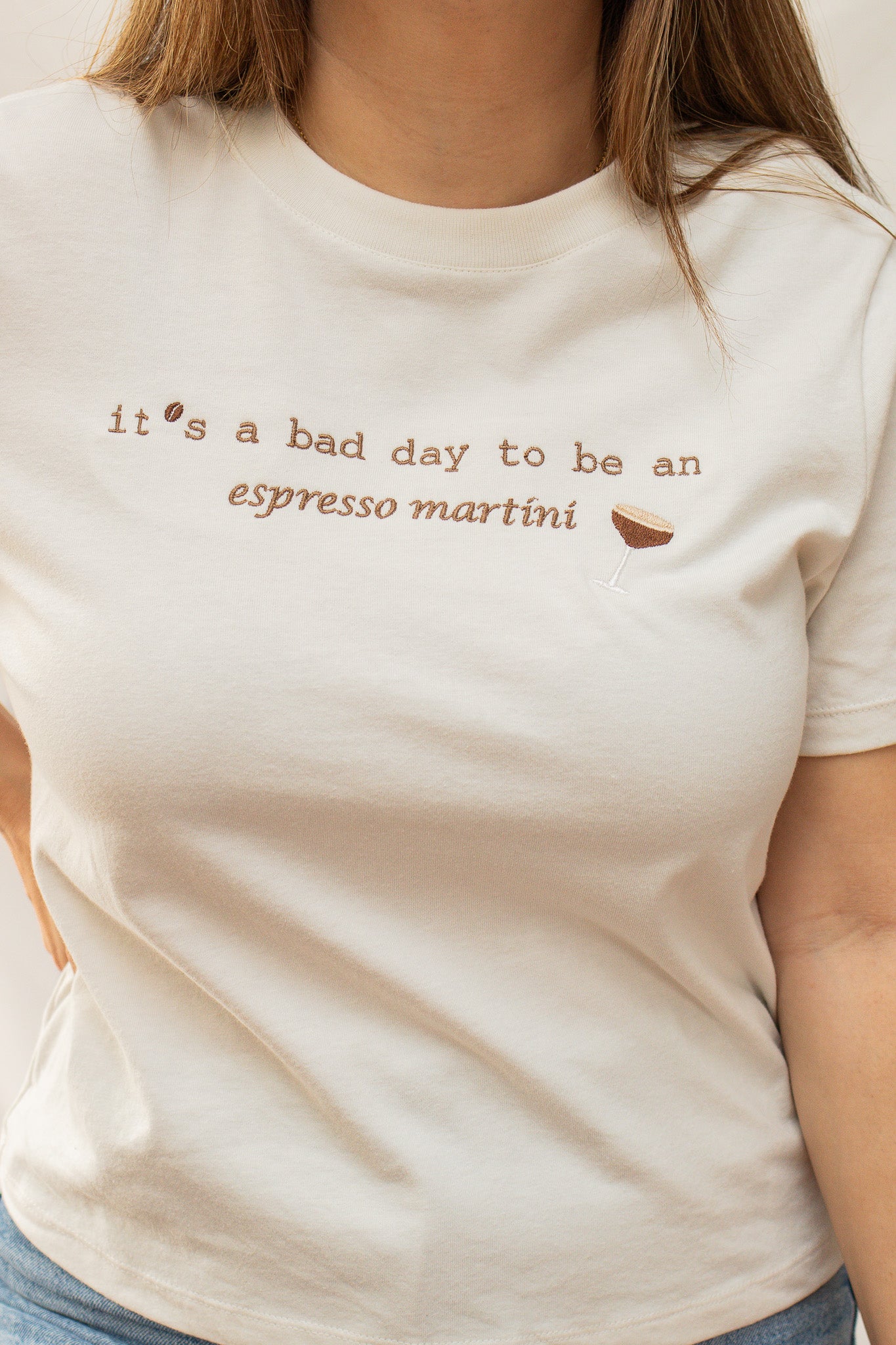 Espresso Martini Embroidered Tee - Calico's Grove Boutique
