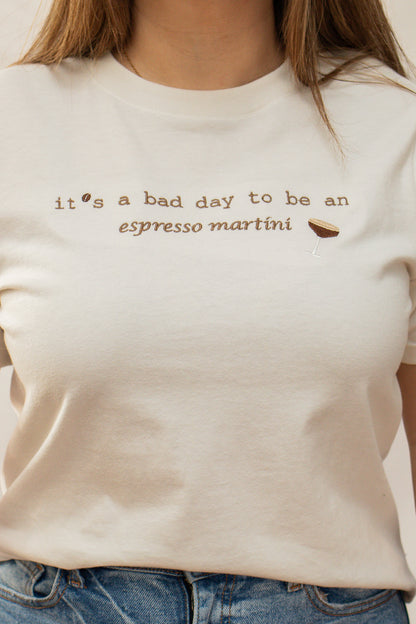 Espresso Martini Embroidered Tee - Calico's Grove Boutique